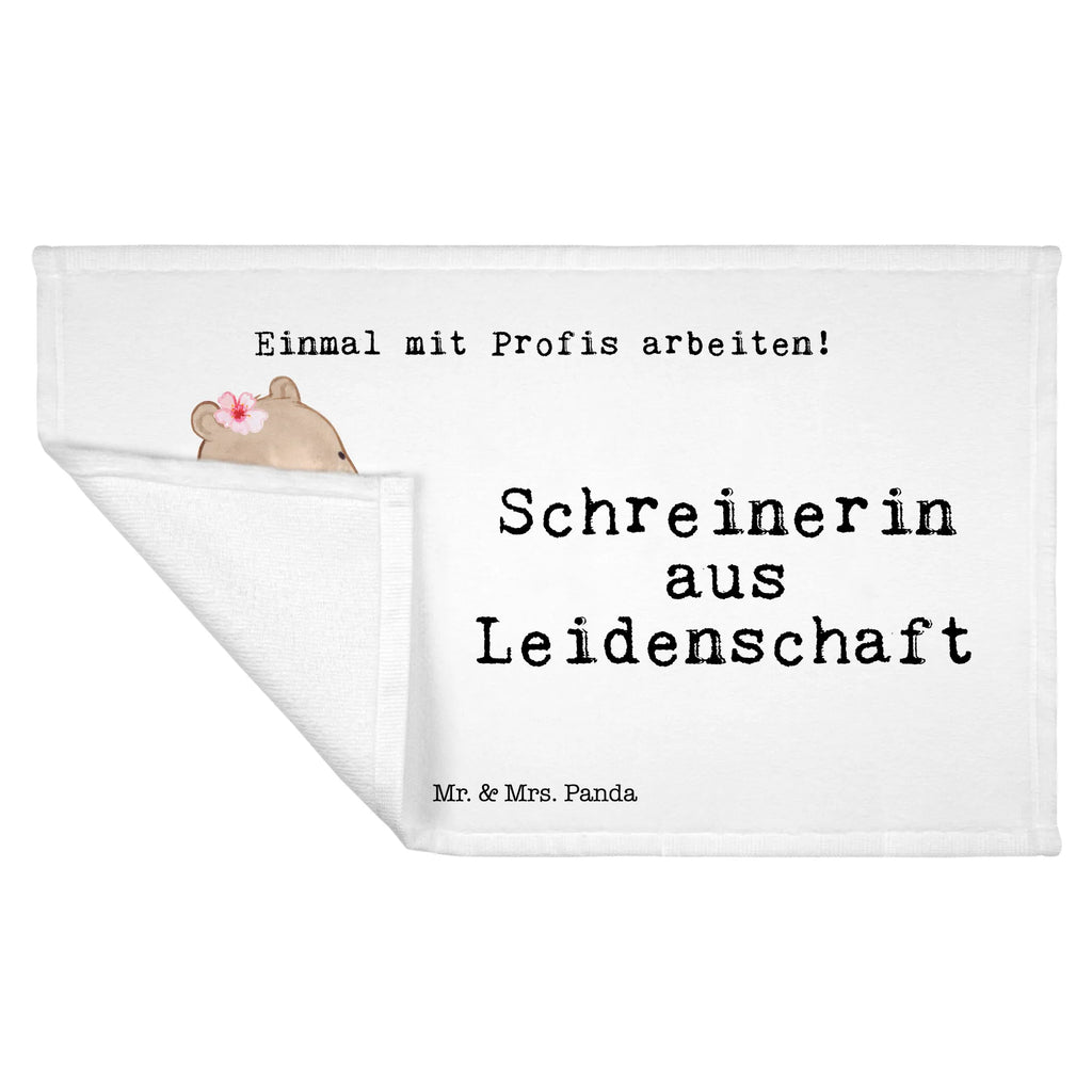 Handtuch Schreinerin aus Leidenschaft Gästetuch, Reisehandtuch, Sport Handtuch, Frottier, Kinder Handtuch, Beruf, Ausbildung, Jubiläum, Abschied, Rente, Kollege, Kollegin, Geschenk, Schenken, Arbeitskollege, Mitarbeiter, Firma, Danke, Dankeschön