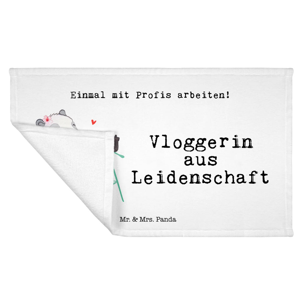 Handtuch Vloggerin aus Leidenschaft Gästetuch, Reisehandtuch, Sport Handtuch, Frottier, Kinder Handtuch, Beruf, Ausbildung, Jubiläum, Abschied, Rente, Kollege, Kollegin, Geschenk, Schenken, Arbeitskollege, Mitarbeiter, Firma, Danke, Dankeschön