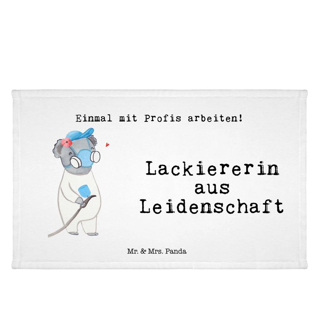 Handtuch Lackiererin aus Leidenschaft Gästetuch, Reisehandtuch, Sport Handtuch, Frottier, Kinder Handtuch, Beruf, Ausbildung, Jubiläum, Abschied, Rente, Kollege, Kollegin, Geschenk, Schenken, Arbeitskollege, Mitarbeiter, Firma, Danke, Dankeschön, Lackiererin, Lackierermeisterin, Werkstatt Lackiererin, Gesellenprüfung