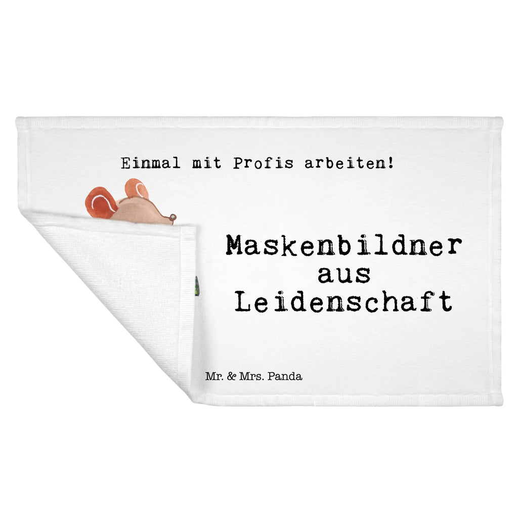 Handtuch Maskenbildner aus Leidenschaft Gästetuch, Reisehandtuch, Sport Handtuch, Frottier, Kinder Handtuch, Beruf, Ausbildung, Jubiläum, Abschied, Rente, Kollege, Kollegin, Geschenk, Schenken, Arbeitskollege, Mitarbeiter, Firma, Danke, Dankeschön, Kosmetiker, Make Up Artist, Maskenbildner, Visagist, Beauty Salon, Kosmetikstudio, Eröffnung