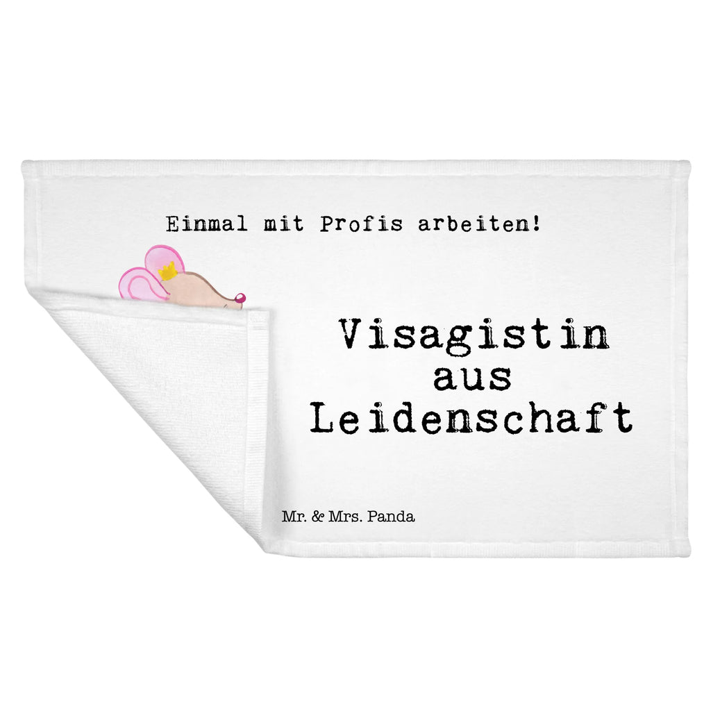 Handtuch Visagistin aus Leidenschaft Gästetuch, Reisehandtuch, Sport Handtuch, Frottier, Kinder Handtuch, Beruf, Ausbildung, Jubiläum, Abschied, Rente, Kollege, Kollegin, Geschenk, Schenken, Arbeitskollege, Mitarbeiter, Firma, Danke, Dankeschön, Kosmetikerin, Make Up Artist, Maskenbildnerin, Visagistin, Beauty Salon, Kosmetikstudio, Eröffnung