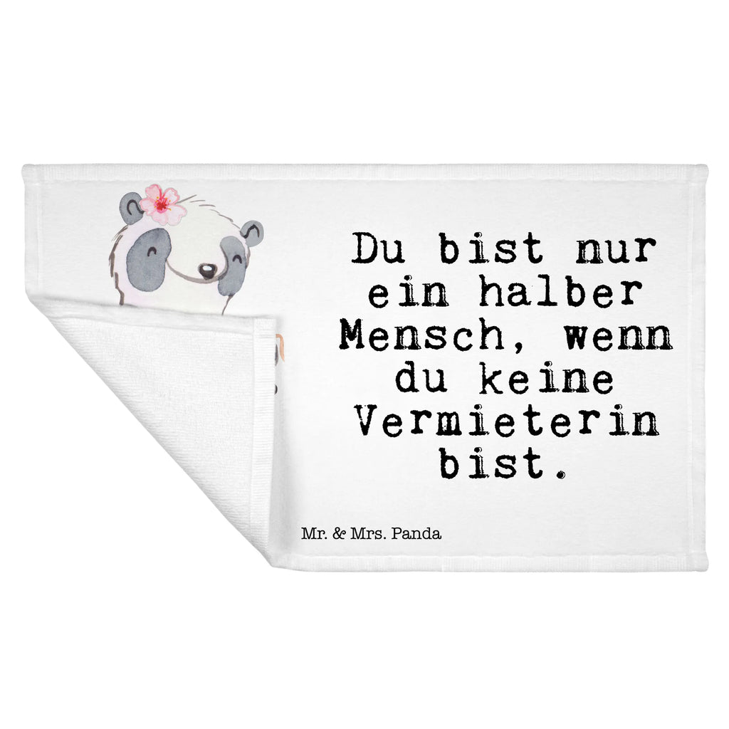 Handtuch Vermieterin mit Herz Gästetuch, Reisehandtuch, Sport Handtuch, Frottier, Kinder Handtuch, Beruf, Ausbildung, Jubiläum, Abschied, Rente, Kollege, Kollegin, Geschenk, Schenken, Arbeitskollege, Mitarbeiter, Firma, Danke, Dankeschön