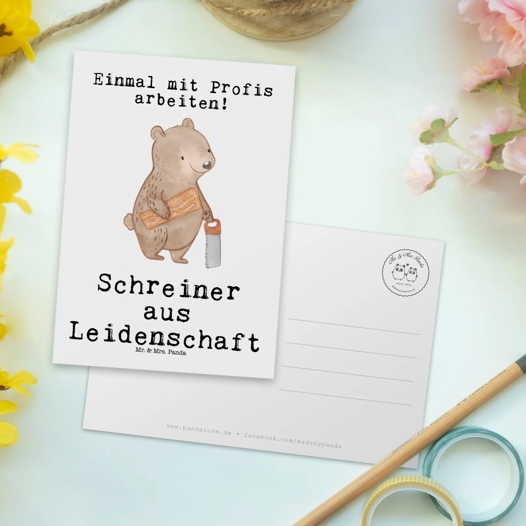 Postkarte Schreiner aus Leidenschaft Postkarte, Karte, Geschenkkarte, Grußkarte, Einladung, Ansichtskarte, Geburtstagskarte, Einladungskarte, Dankeskarte, Ansichtskarten, Einladung Geburtstag, Einladungskarten Geburtstag, Beruf, Ausbildung, Jubiläum, Abschied, Rente, Kollege, Kollegin, Geschenk, Schenken, Arbeitskollege, Mitarbeiter, Firma, Danke, Dankeschön