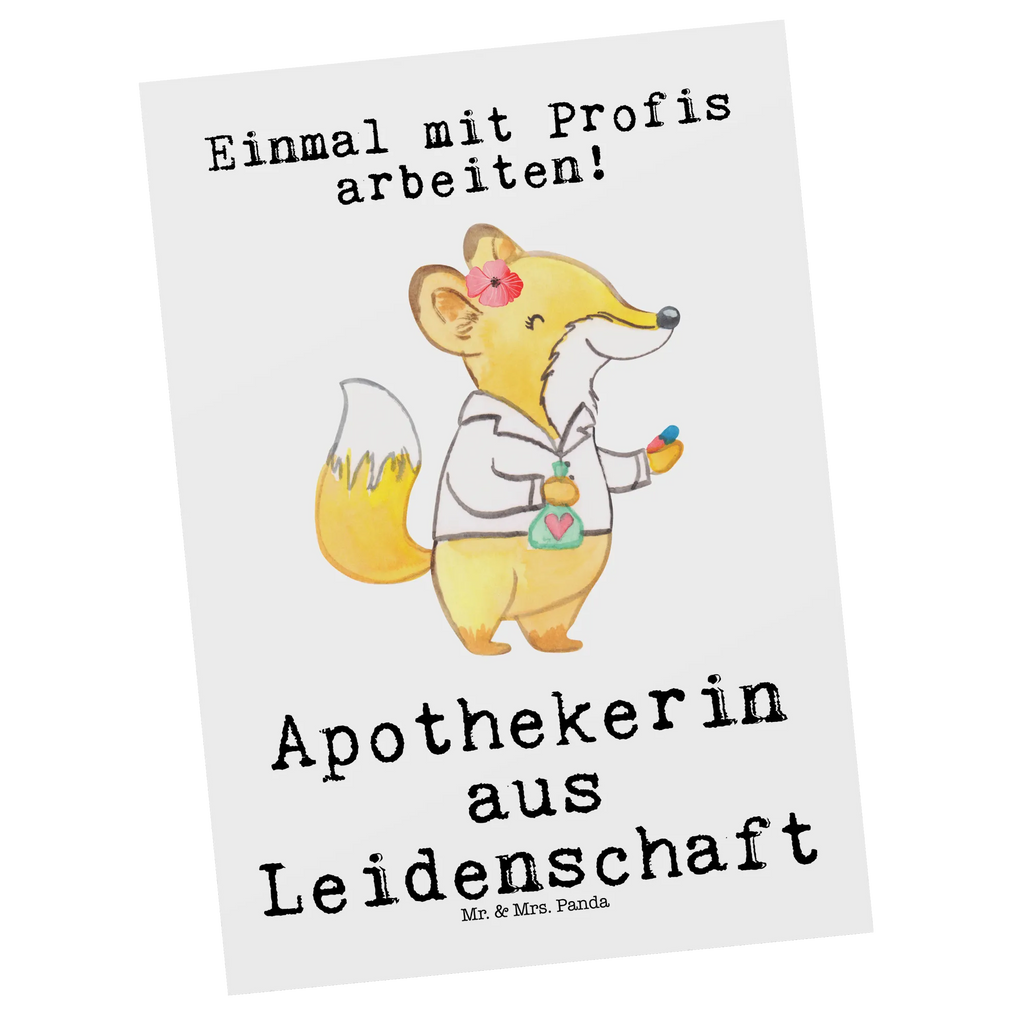 Postkarte Apothekerin aus Leidenschaft Postkarte, Karte, Geschenkkarte, Grußkarte, Einladung, Ansichtskarte, Geburtstagskarte, Einladungskarte, Dankeskarte, Ansichtskarten, Einladung Geburtstag, Einladungskarten Geburtstag, Beruf, Ausbildung, Jubiläum, Abschied, Rente, Kollege, Kollegin, Geschenk, Schenken, Arbeitskollege, Mitarbeiter, Firma, Danke, Dankeschön, Apothekerin, Pharmazie, Staatsexamen, Approbation, Eröffnung Apotheke