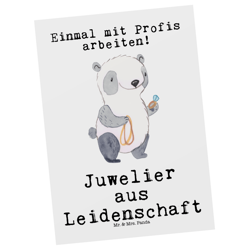 Postkarte Juwelier aus Leidenschaft Postkarte, Karte, Geschenkkarte, Grußkarte, Einladung, Ansichtskarte, Geburtstagskarte, Einladungskarte, Dankeskarte, Ansichtskarten, Einladung Geburtstag, Einladungskarten Geburtstag, Beruf, Ausbildung, Jubiläum, Abschied, Rente, Kollege, Kollegin, Geschenk, Schenken, Arbeitskollege, Mitarbeiter, Firma, Danke, Dankeschön, Juwelier, Goldschmied, Schmuckwarenhändler, Schmuckgeschäft, Eröffnung