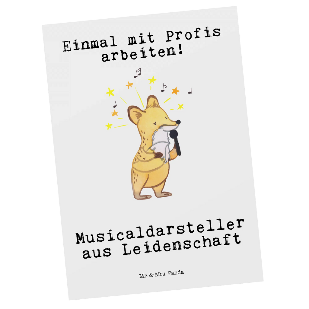 Postkarte Musicaldarsteller aus Leidenschaft Postkarte, Karte, Geschenkkarte, Grußkarte, Einladung, Ansichtskarte, Geburtstagskarte, Einladungskarte, Dankeskarte, Ansichtskarten, Einladung Geburtstag, Einladungskarten Geburtstag, Beruf, Ausbildung, Jubiläum, Abschied, Rente, Kollege, Kollegin, Geschenk, Schenken, Arbeitskollege, Mitarbeiter, Firma, Danke, Dankeschön