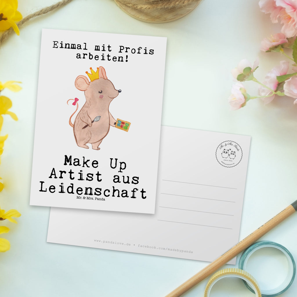 Postkarte Make Up Artist aus Leidenschaft Postkarte, Karte, Geschenkkarte, Grußkarte, Einladung, Ansichtskarte, Geburtstagskarte, Einladungskarte, Dankeskarte, Ansichtskarten, Einladung Geburtstag, Einladungskarten Geburtstag, Beruf, Ausbildung, Jubiläum, Abschied, Rente, Kollege, Kollegin, Geschenk, Schenken, Arbeitskollege, Mitarbeiter, Firma, Danke, Dankeschön, Kosmetiker, Make Up Artist, Maskenbildner, Visagist, Beauty Salon, Kosmetikstudio, Eröffnung