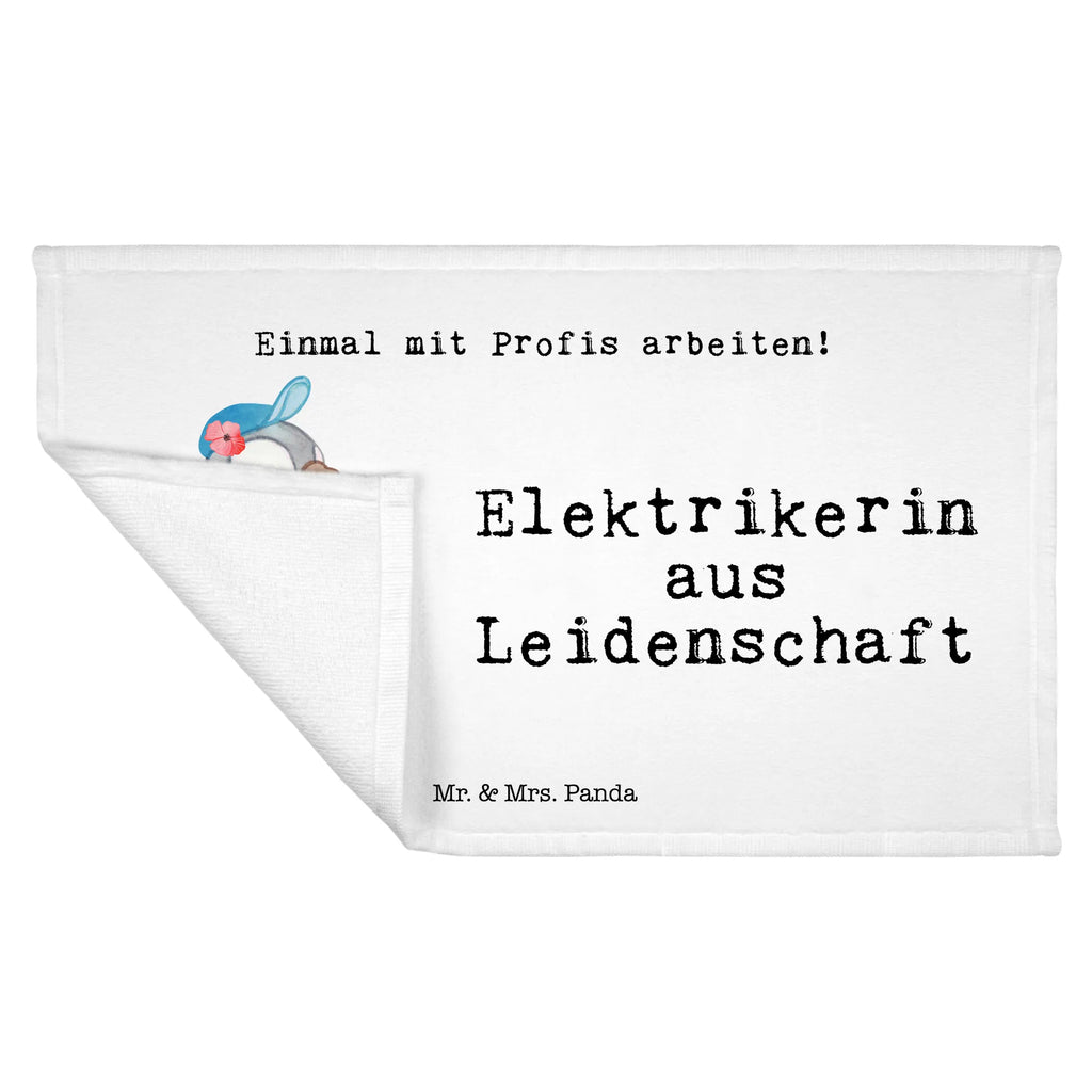 Handtuch Elektrikerin aus Leidenschaft Gästetuch, Reisehandtuch, Sport Handtuch, Frottier, Kinder Handtuch, Beruf, Ausbildung, Jubiläum, Abschied, Rente, Kollege, Kollegin, Geschenk, Schenken, Arbeitskollege, Mitarbeiter, Firma, Danke, Dankeschön, Elektrikerin, Elektronmonteurin, Elektrotechnikerin, Elektroinstallateurin, Elektromeisterin, Gesellenprüfung