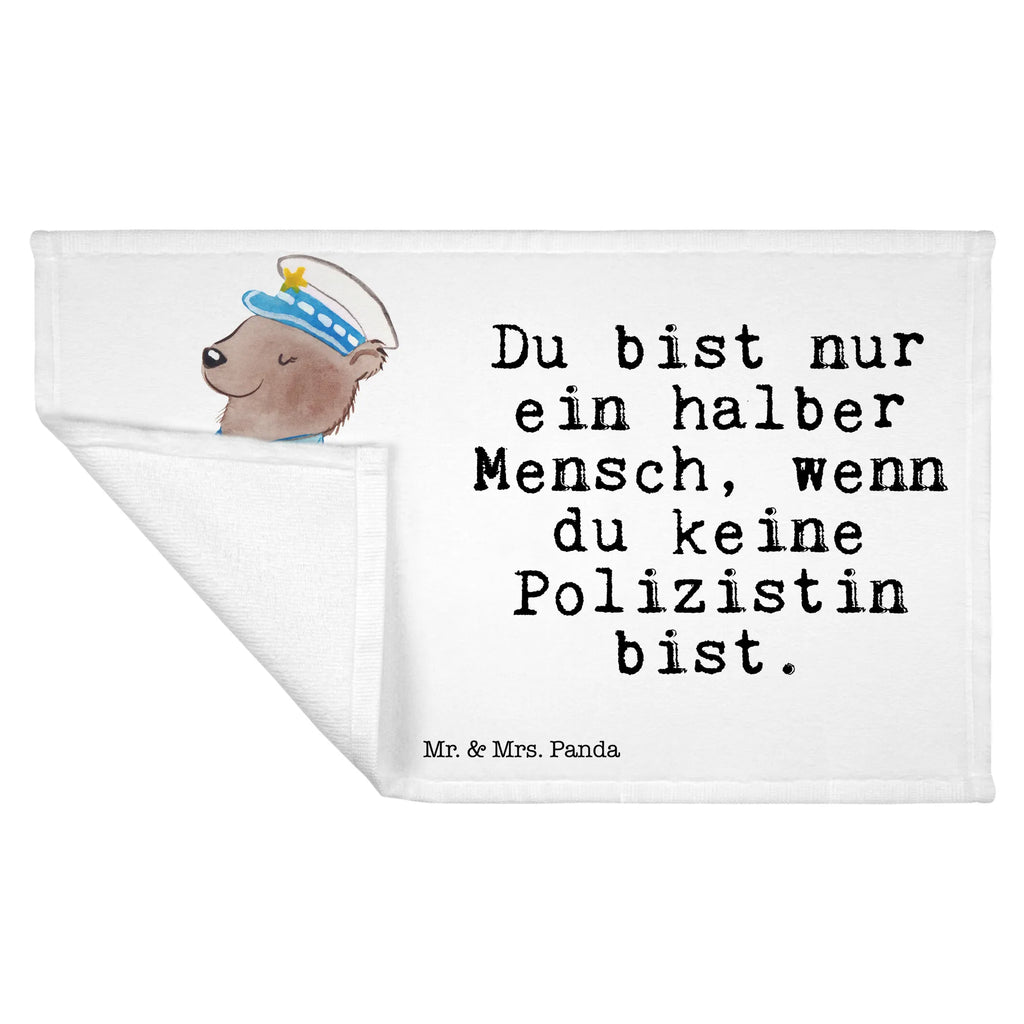 Handtuch Polizistin mit Herz Gästetuch, Reisehandtuch, Sport Handtuch, Frottier, Kinder Handtuch, Beruf, Ausbildung, Jubiläum, Abschied, Rente, Kollege, Kollegin, Geschenk, Schenken, Arbeitskollege, Mitarbeiter, Firma, Danke, Dankeschön, Polizistin, Polizeibeamtin, Wachfrau, Cop, Polizei, Studium