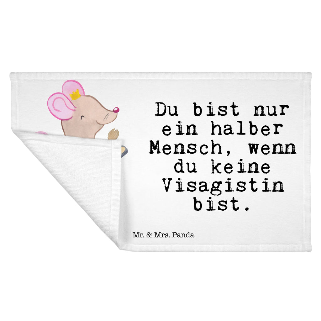 Handtuch Visagistin mit Herz Gästetuch, Reisehandtuch, Sport Handtuch, Frottier, Kinder Handtuch, Beruf, Ausbildung, Jubiläum, Abschied, Rente, Kollege, Kollegin, Geschenk, Schenken, Arbeitskollege, Mitarbeiter, Firma, Danke, Dankeschön, Kosmetikerin, Make Up Artist, Maskenbildnerin, Visagistin, Beauty Salon, Kosmetikstudio, Eröffnung