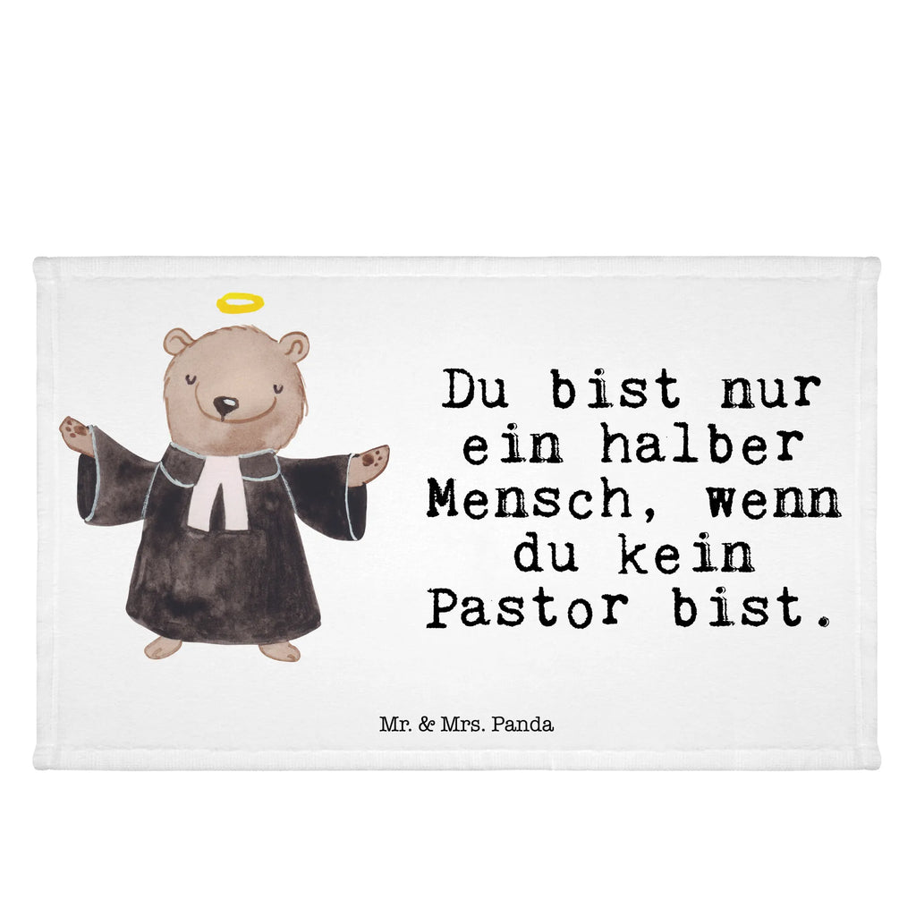 Handtuch Pastor mit Herz Gästetuch, Reisehandtuch, Sport Handtuch, Frottier, Kinder Handtuch, Beruf, Ausbildung, Jubiläum, Abschied, Rente, Kollege, Kollegin, Geschenk, Schenken, Arbeitskollege, Mitarbeiter, Firma, Danke, Dankeschön, Pastor, Diener Gottes<br />Geistlicher, Pfarrer, Prediger<br />Priester, Theologe, Kirche