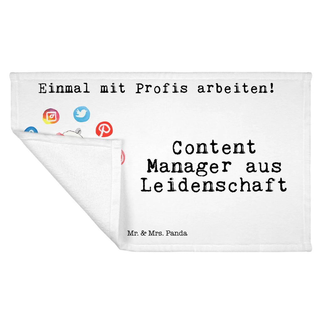 Handtuch Content Manager aus Leidenschaft Gästetuch, Reisehandtuch, Sport Handtuch, Frottier, Kinder Handtuch, Beruf, Ausbildung, Jubiläum, Abschied, Rente, Kollege, Kollegin, Geschenk, Schenken, Arbeitskollege, Mitarbeiter, Firma, Danke, Dankeschön