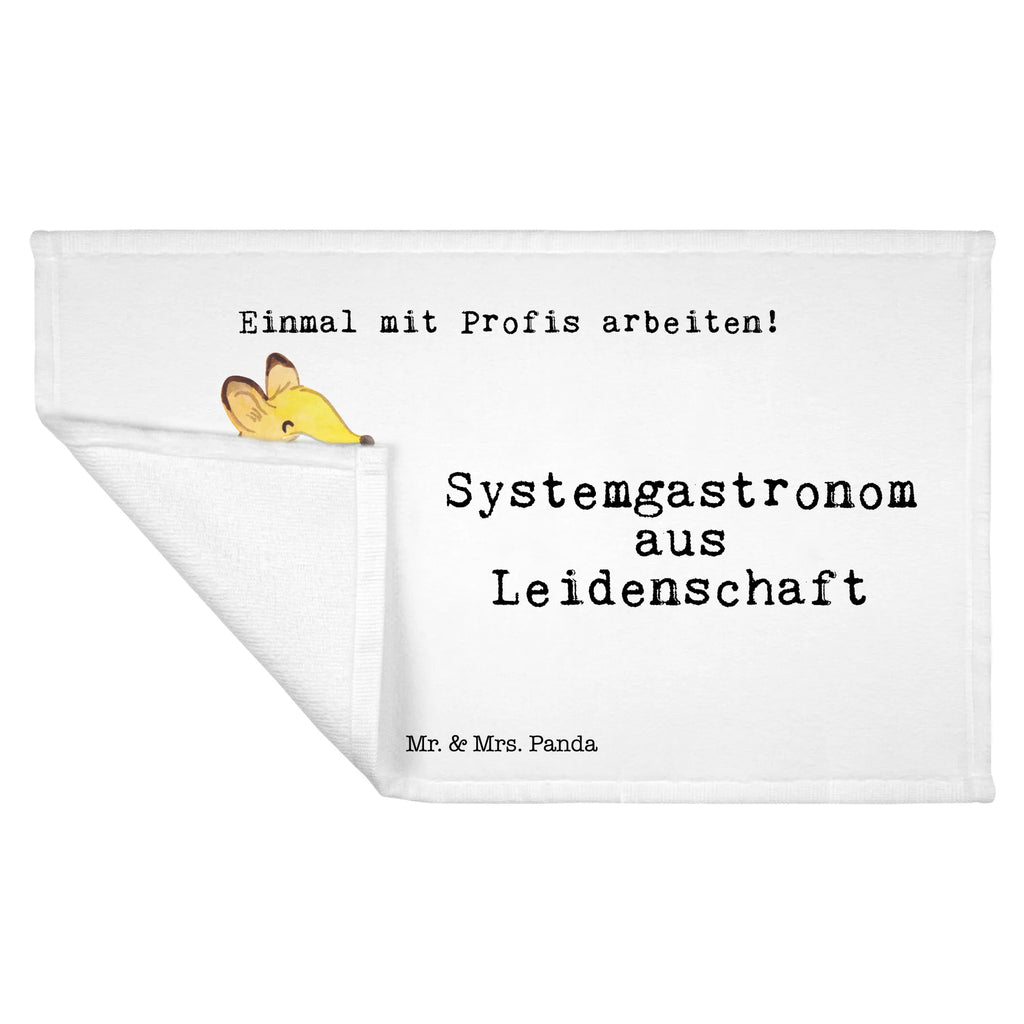 Handtuch Systemgastronom aus Leidenschaft Gästetuch, Reisehandtuch, Sport Handtuch, Frottier, Kinder Handtuch, Beruf, Ausbildung, Jubiläum, Abschied, Rente, Kollege, Kollegin, Geschenk, Schenken, Arbeitskollege, Mitarbeiter, Firma, Danke, Dankeschön