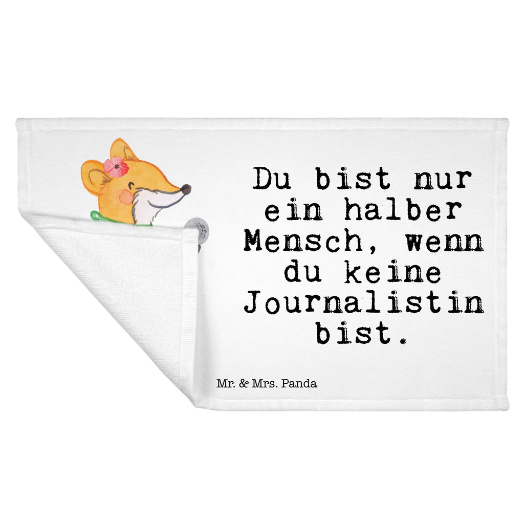 Handtuch Journalistin mit Herz Gästetuch, Reisehandtuch, Sport Handtuch, Frottier, Kinder Handtuch, Beruf, Ausbildung, Jubiläum, Abschied, Rente, Kollege, Kollegin, Geschenk, Schenken, Arbeitskollege, Mitarbeiter, Firma, Danke, Dankeschön, Journalistin, Reporterin, Redakteurin, Pressebüro, Studium