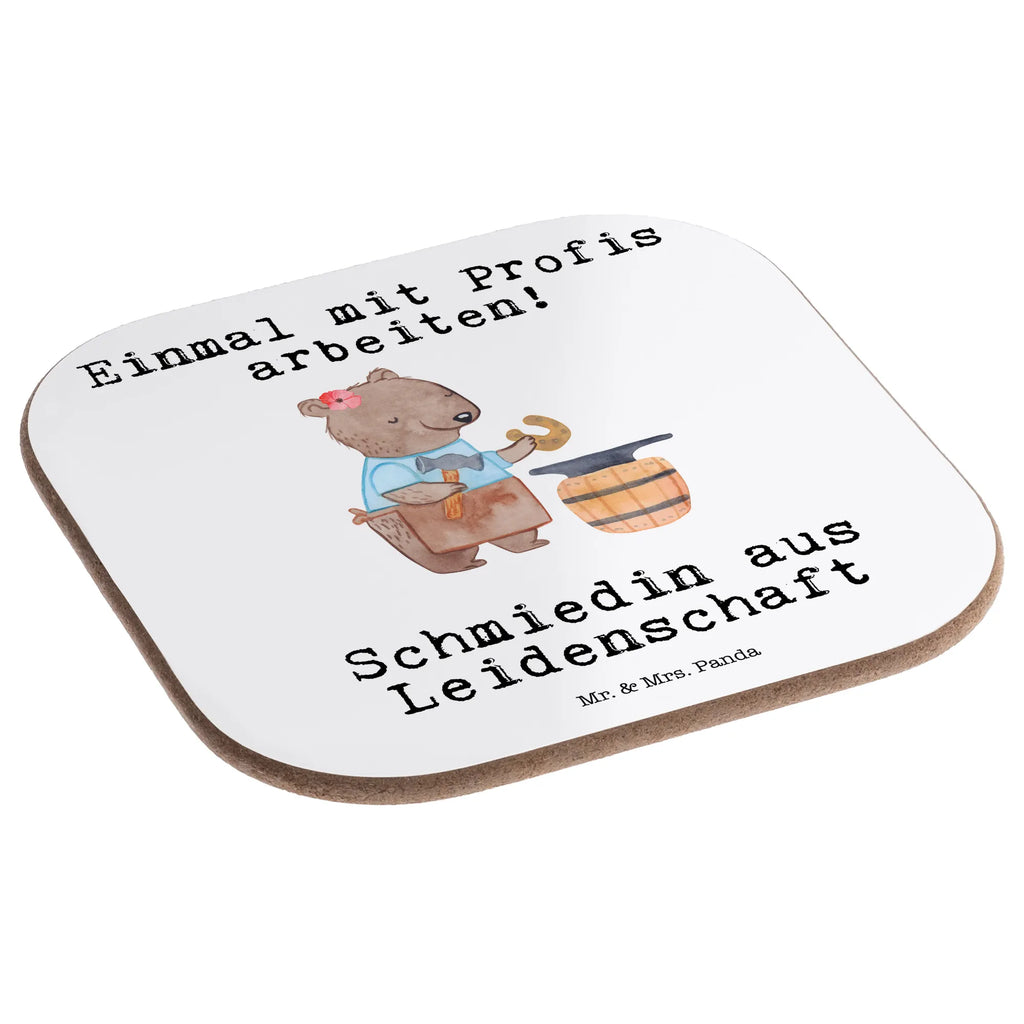 Quadratische Untersetzer Schmiedin aus Leidenschaft Untersetzer, Bierdeckel, Glasuntersetzer, Untersetzer Gläser, Getränkeuntersetzer, Untersetzer aus Holz, Untersetzer für Gläser, Korkuntersetzer, Untersetzer Holz, Holzuntersetzer, Tassen Untersetzer, Untersetzer Design, Beruf, Ausbildung, Jubiläum, Abschied, Rente, Kollege, Kollegin, Geschenk, Schenken, Arbeitskollege, Mitarbeiter, Firma, Danke, Dankeschön