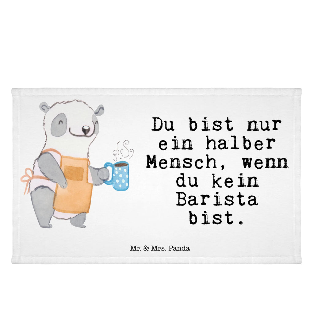 Handtuch Barista mit Herz Gästetuch, Reisehandtuch, Sport Handtuch, Frottier, Kinder Handtuch, Beruf, Ausbildung, Jubiläum, Abschied, Rente, Kollege, Kollegin, Geschenk, Schenken, Arbeitskollege, Mitarbeiter, Firma, Danke, Dankeschön, Barista, Eröffnung Cafe, Kaffee