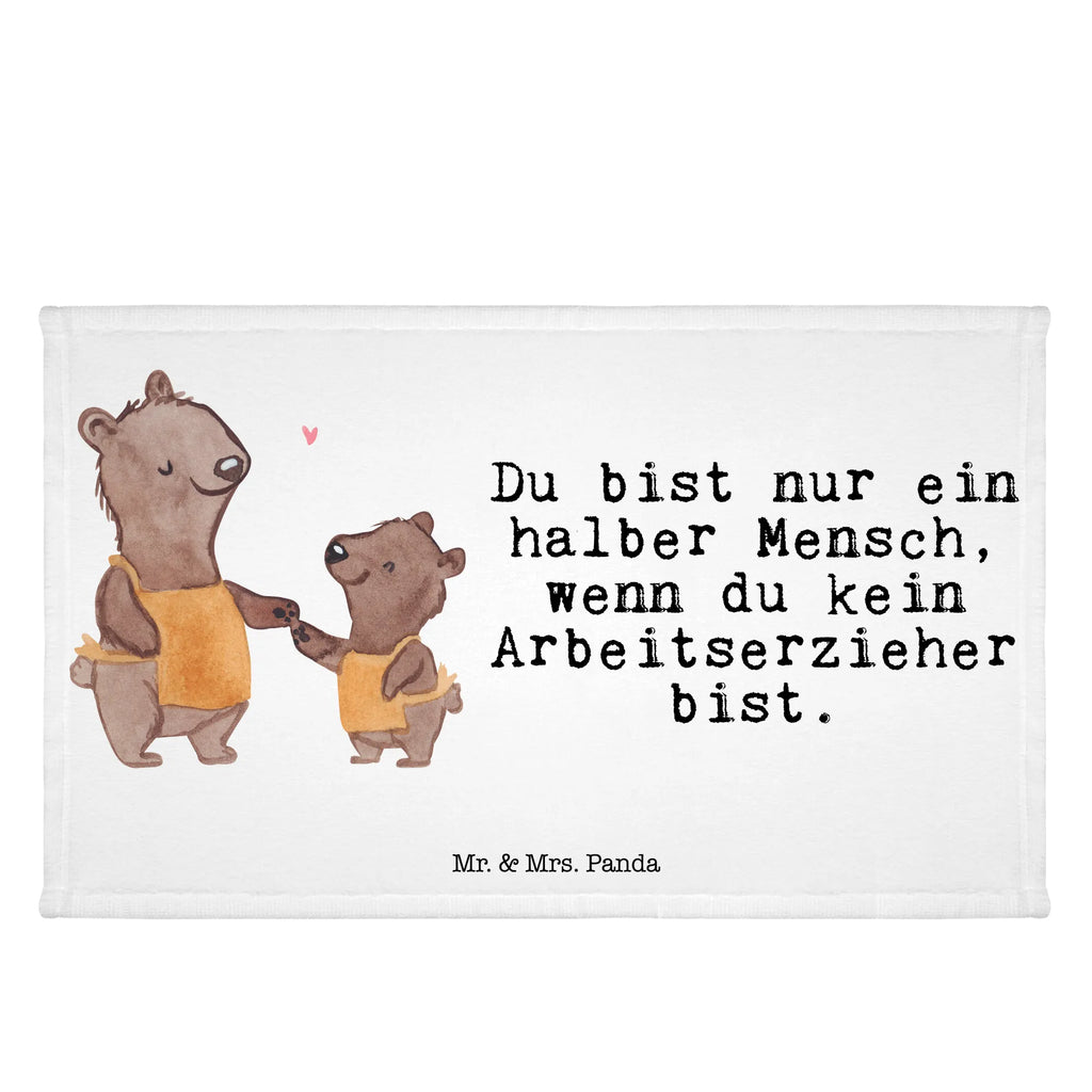 Handtuch Arbeitserzieher mit Herz Gästetuch, Reisehandtuch, Sport Handtuch, Frottier, Kinder Handtuch, Beruf, Ausbildung, Jubiläum, Abschied, Rente, Kollege, Kollegin, Geschenk, Schenken, Arbeitskollege, Mitarbeiter, Firma, Danke, Dankeschön, Arbeitserzieher, Arbeitspädagoge, Studium