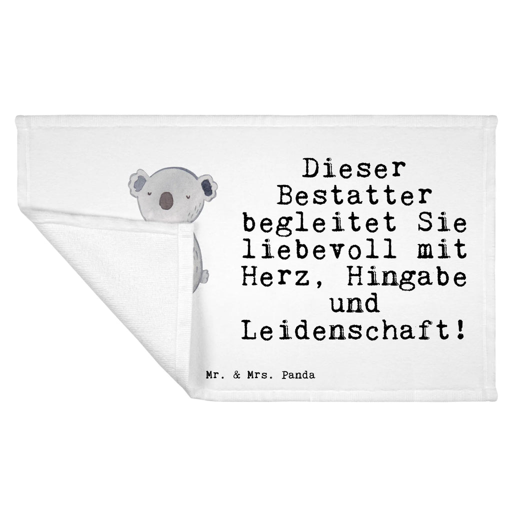 Handtuch Bestatter mit Herz Gästetuch, Reisehandtuch, Sport Handtuch, Frottier, Kinder Handtuch, Beruf, Ausbildung, Jubiläum, Abschied, Rente, Kollege, Kollegin, Geschenk, Schenken, Arbeitskollege, Mitarbeiter, Firma, Danke, Dankeschön