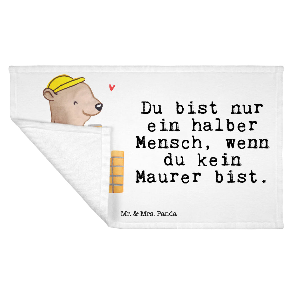 Handtuch Maurer mit Herz Gästetuch, Reisehandtuch, Sport Handtuch, Frottier, Kinder Handtuch, Beruf, Ausbildung, Jubiläum, Abschied, Rente, Kollege, Kollegin, Geschenk, Schenken, Arbeitskollege, Mitarbeiter, Firma, Danke, Dankeschön, Maurer, Maurermeister, Gesellenprüfung, Handwerker, Maurerbetrieb