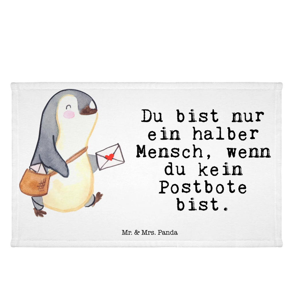 Handtuch Postbote mit Herz Gästetuch, Reisehandtuch, Sport Handtuch, Frottier, Kinder Handtuch, Beruf, Ausbildung, Jubiläum, Abschied, Rente, Kollege, Kollegin, Geschenk, Schenken, Arbeitskollege, Mitarbeiter, Firma, Danke, Dankeschön, Postbote, Briefzusteller, Briefträger, Postler