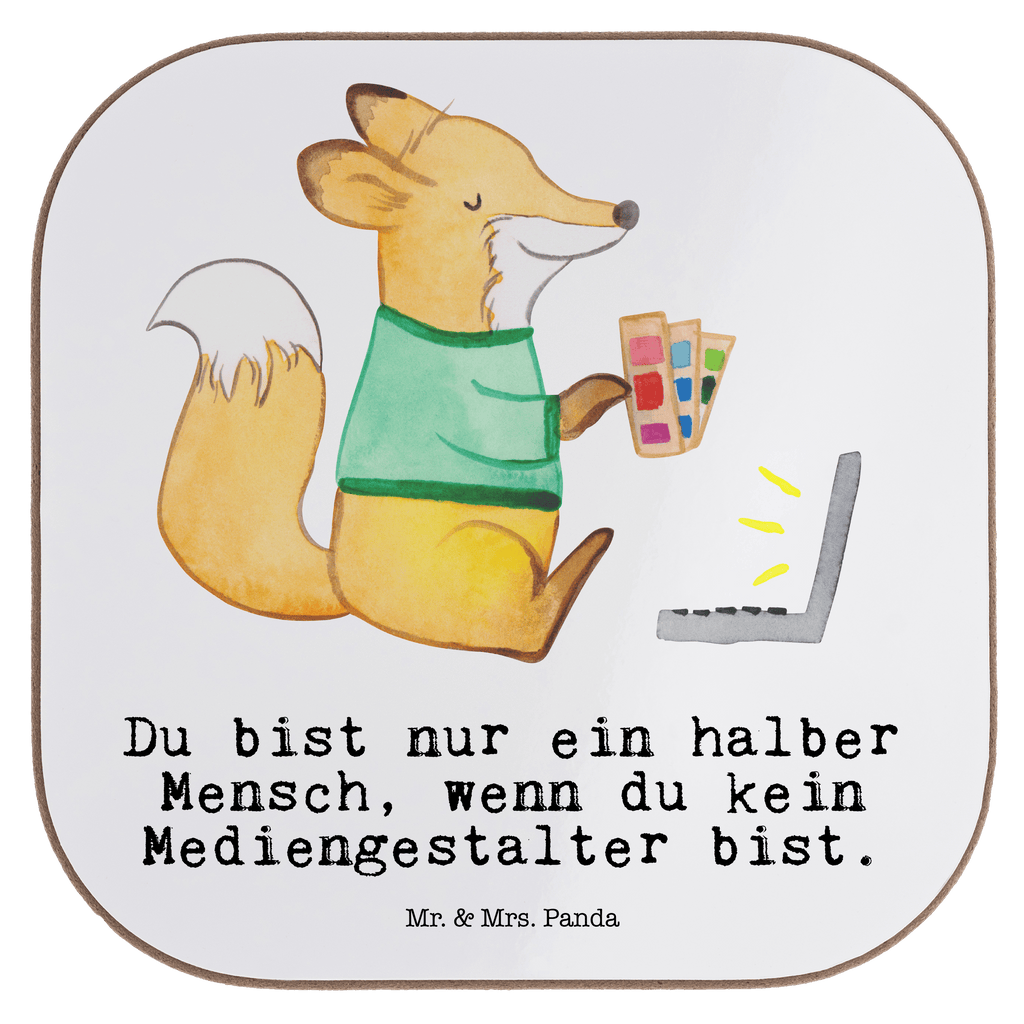 Quadratische Untersetzer Mediengestalter mit Herz Untersetzer, Bierdeckel, Glasuntersetzer, Untersetzer Gläser, Getränkeuntersetzer, Untersetzer aus Holz, Untersetzer für Gläser, Korkuntersetzer, Untersetzer Holz, Holzuntersetzer, Tassen Untersetzer, Untersetzer Design, Beruf, Ausbildung, Jubiläum, Abschied, Rente, Kollege, Kollegin, Geschenk, Schenken, Arbeitskollege, Mitarbeiter, Firma, Danke, Dankeschön, Grafiker, Designer, Mediengestalter, Grafikdesigner