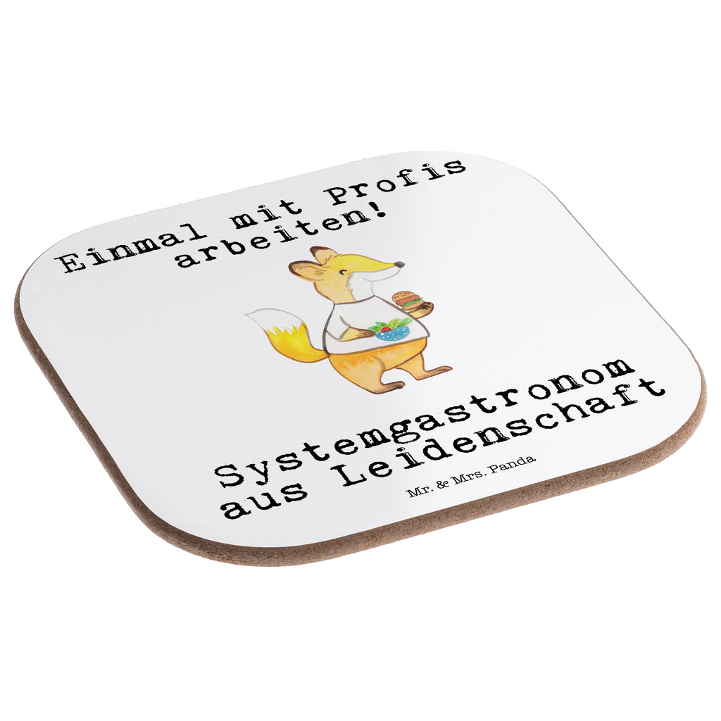 Quadratische Untersetzer Systemgastronom aus Leidenschaft Untersetzer, Bierdeckel, Glasuntersetzer, Untersetzer Gläser, Getränkeuntersetzer, Untersetzer aus Holz, Untersetzer für Gläser, Korkuntersetzer, Untersetzer Holz, Holzuntersetzer, Tassen Untersetzer, Untersetzer Design, Beruf, Ausbildung, Jubiläum, Abschied, Rente, Kollege, Kollegin, Geschenk, Schenken, Arbeitskollege, Mitarbeiter, Firma, Danke, Dankeschön