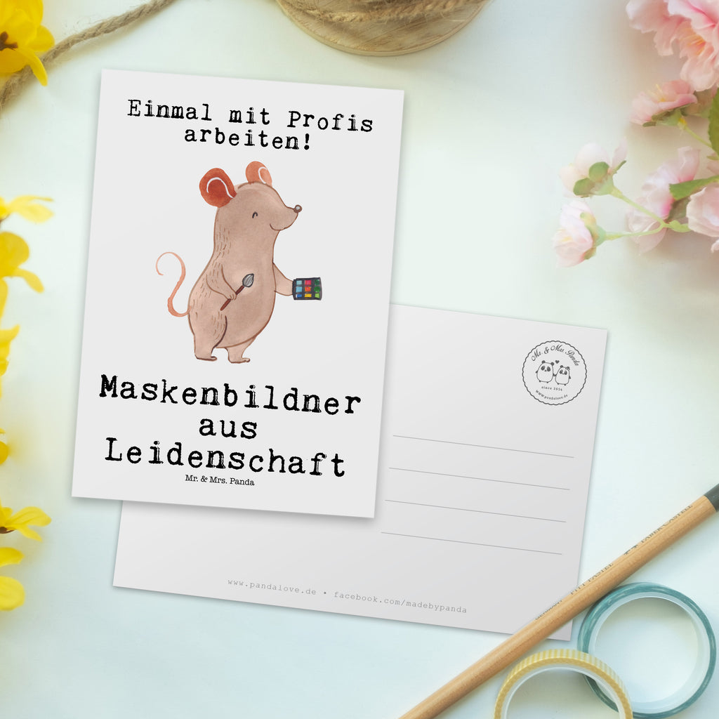 Postkarte Maskenbildner Leidenschaft Postkarte, Karte, Geschenkkarte, Grußkarte, Einladung, Ansichtskarte, Geburtstagskarte, Einladungskarte, Dankeskarte, Ansichtskarten, Einladung Geburtstag, Einladungskarten Geburtstag, Beruf, Ausbildung, Jubiläum, Abschied, Rente, Kollege, Kollegin, Geschenk, Schenken, Arbeitskollege, Mitarbeiter, Firma, Danke, Dankeschön, Kosmetiker, Make Up Artist, Maskenbildner, Visagist, Beauty Salon, Kosmetikstudio, Eröffnung