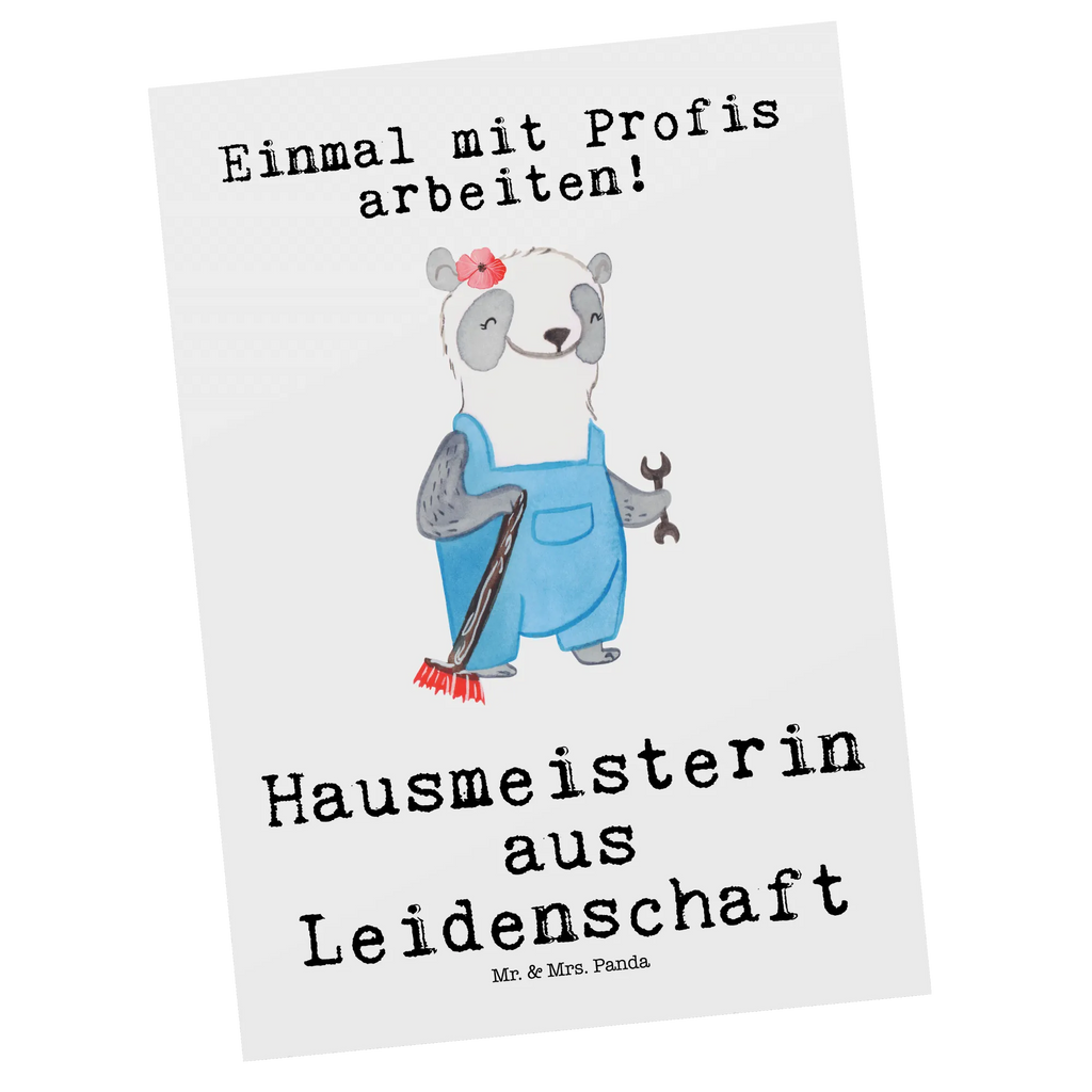 Postkarte Hausmeisterin aus Leidenschaft Postkarte, Karte, Geschenkkarte, Grußkarte, Einladung, Ansichtskarte, Geburtstagskarte, Einladungskarte, Dankeskarte, Ansichtskarten, Einladung Geburtstag, Einladungskarten Geburtstag, Beruf, Ausbildung, Jubiläum, Abschied, Rente, Kollege, Kollegin, Geschenk, Schenken, Arbeitskollege, Mitarbeiter, Firma, Danke, Dankeschön, Hausmeisterin, Concierge, Hausverwalterin, Facility Manager