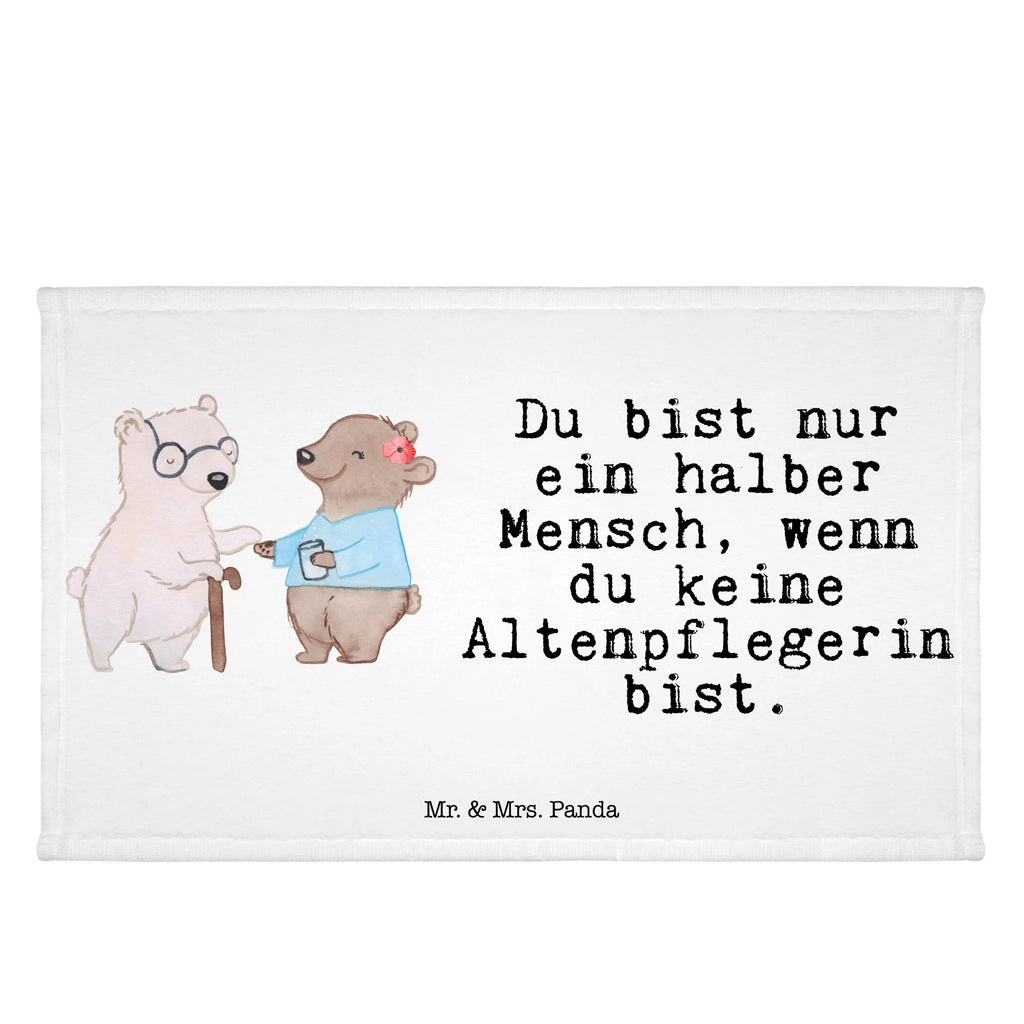 Handtuch Altenpflegerin mit Herz Gästetuch, Reisehandtuch, Sport Handtuch, Frottier, Kinder Handtuch, Beruf, Ausbildung, Jubiläum, Abschied, Rente, Kollege, Kollegin, Geschenk, Schenken, Arbeitskollege, Mitarbeiter, Firma, Danke, Dankeschön, Altenpflegerin, Pflegerin, Altenheim Eröffnung