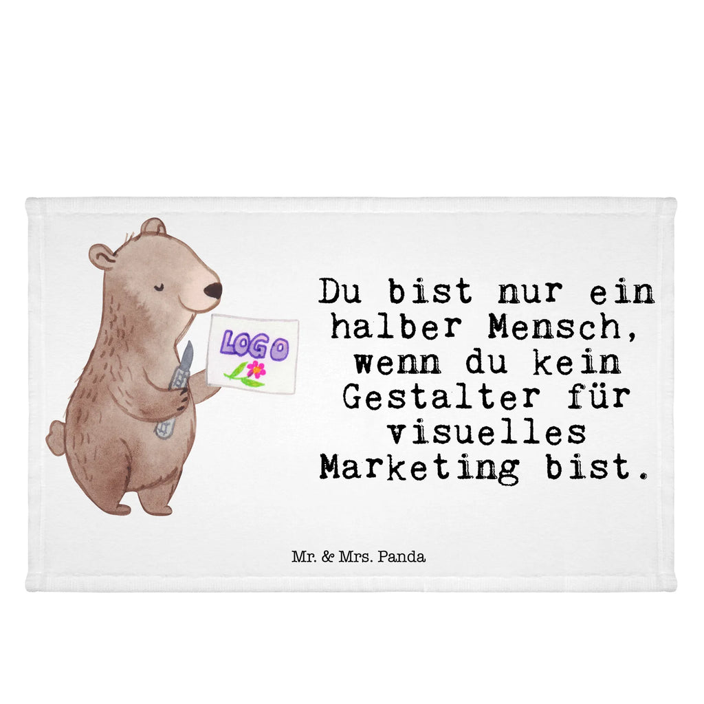 Handtuch Gestalter für visuelles Marketing mit Herz Gästetuch, Reisehandtuch, Sport Handtuch, Frottier, Kinder Handtuch, Beruf, Ausbildung, Jubiläum, Abschied, Rente, Kollege, Kollegin, Geschenk, Schenken, Arbeitskollege, Mitarbeiter, Firma, Danke, Dankeschön