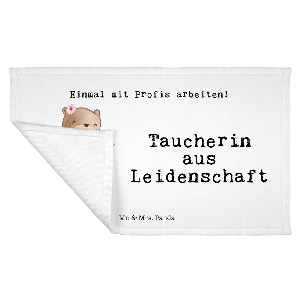 Handtuch Taucherin aus Leidenschaft Gästetuch, Reisehandtuch, Sport Handtuch, Frottier, Kinder Handtuch, Beruf, Ausbildung, Jubiläum, Abschied, Rente, Kollege, Kollegin, Geschenk, Schenken, Arbeitskollege, Mitarbeiter, Firma, Danke, Dankeschön