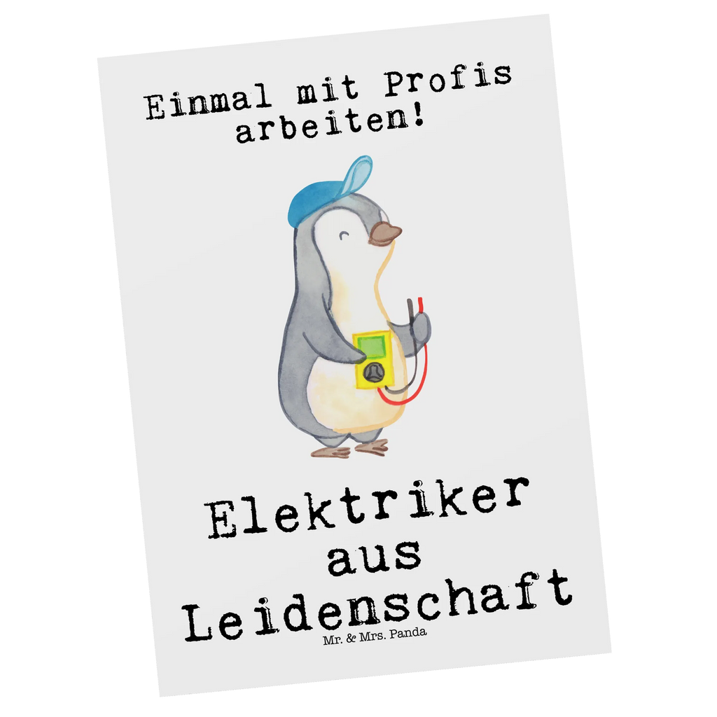 Postkarte Elektriker aus Leidenschaft Postkarte, Karte, Geschenkkarte, Grußkarte, Einladung, Ansichtskarte, Geburtstagskarte, Einladungskarte, Dankeskarte, Ansichtskarten, Einladung Geburtstag, Einladungskarten Geburtstag, Beruf, Ausbildung, Jubiläum, Abschied, Rente, Kollege, Kollegin, Geschenk, Schenken, Arbeitskollege, Mitarbeiter, Firma, Danke, Dankeschön, Elektriker, Elektronmonteur, Elektrotechniker, Elektroinstallateur, Elektromeister, Gesellenprüfung