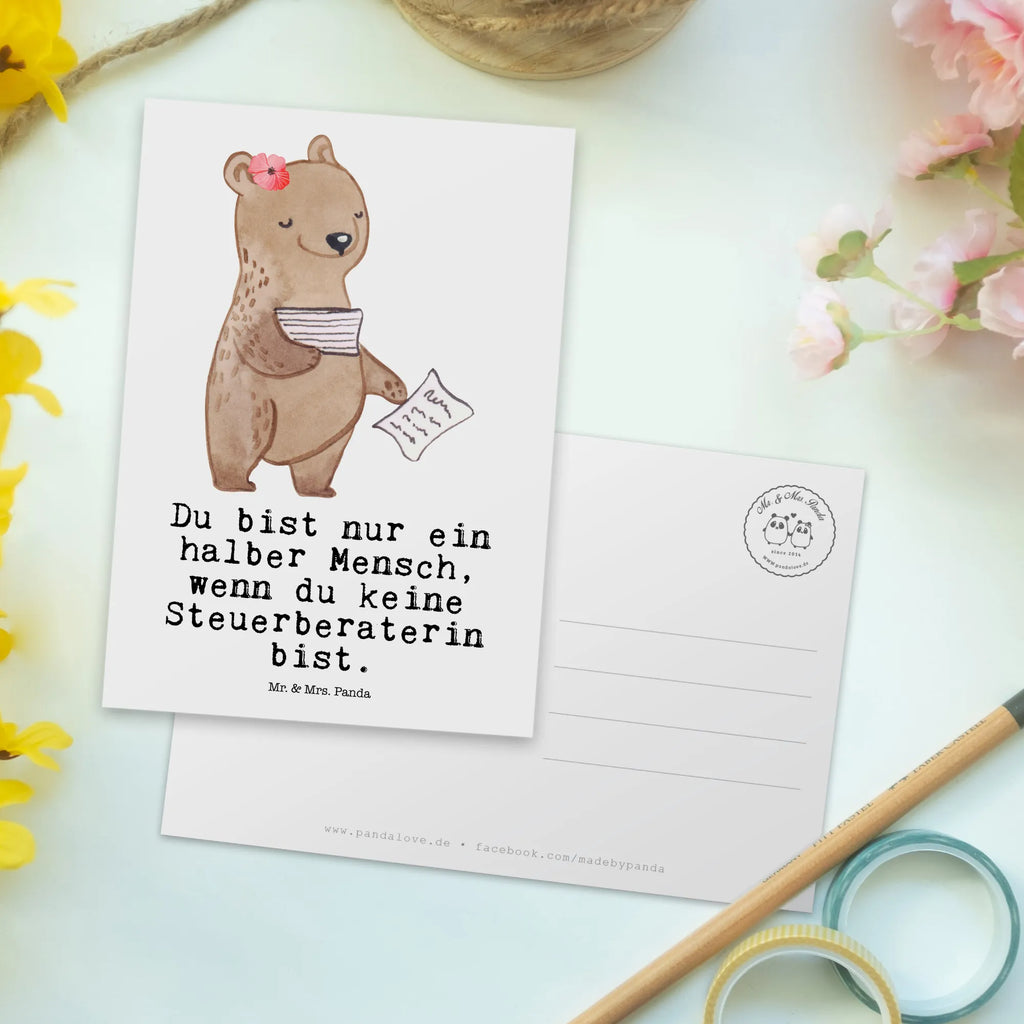 Postkarte Steuerberaterin mit Herz Postkarte, Karte, Geschenkkarte, Grußkarte, Einladung, Ansichtskarte, Geburtstagskarte, Einladungskarte, Dankeskarte, Ansichtskarten, Einladung Geburtstag, Einladungskarten Geburtstag, Beruf, Ausbildung, Jubiläum, Abschied, Rente, Kollege, Kollegin, Geschenk, Schenken, Arbeitskollege, Mitarbeiter, Firma, Danke, Dankeschön