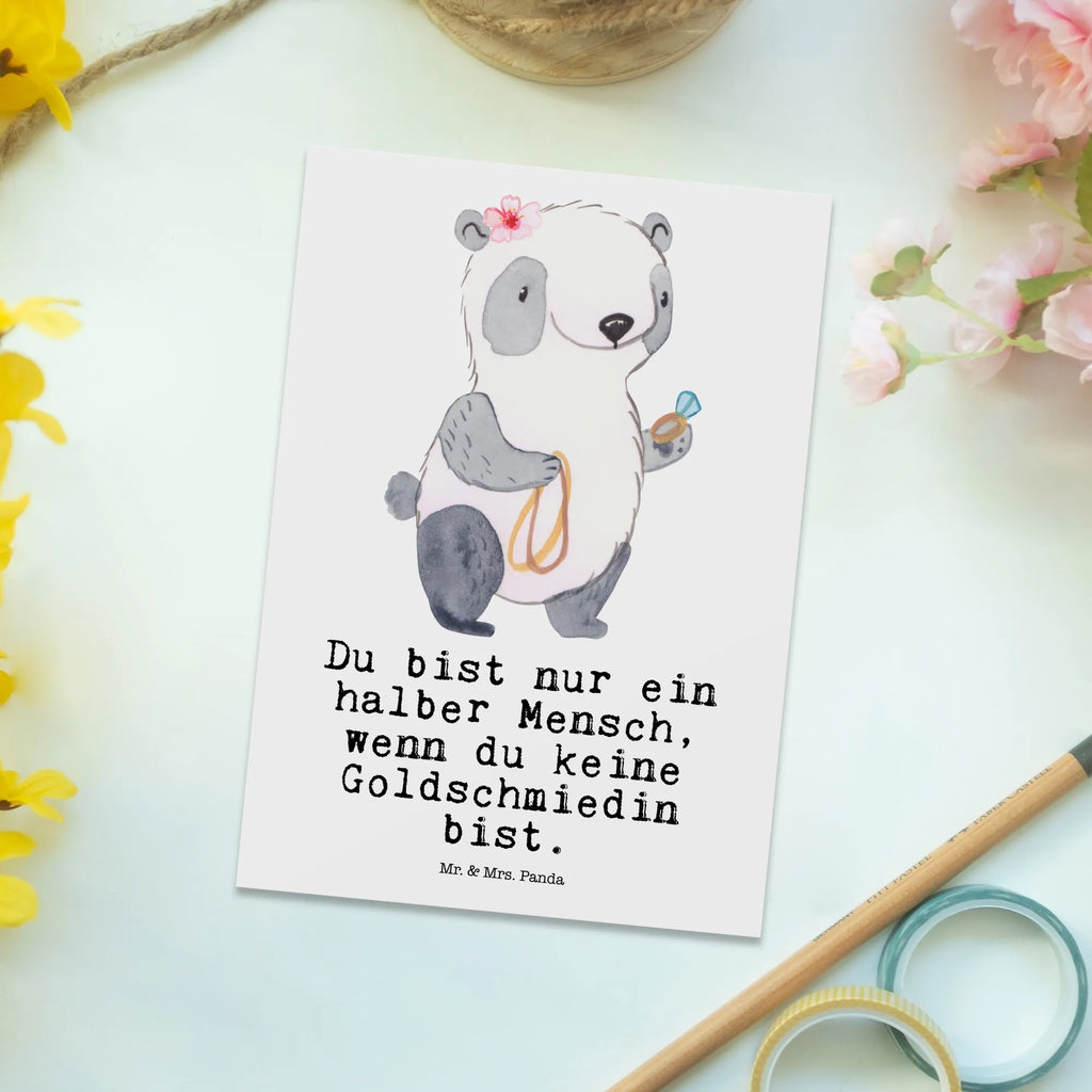 Postkarte Goldschmiedin mit Herz Postkarte, Karte, Geschenkkarte, Grußkarte, Einladung, Ansichtskarte, Geburtstagskarte, Einladungskarte, Dankeskarte, Ansichtskarten, Einladung Geburtstag, Einladungskarten Geburtstag, Beruf, Ausbildung, Jubiläum, Abschied, Rente, Kollege, Kollegin, Geschenk, Schenken, Arbeitskollege, Mitarbeiter, Firma, Danke, Dankeschön, Juwelierin, Goldschmiedin, Schmiedin, Schmuckwarenhändlerin, Schmuckgeschäft, Eröffnung