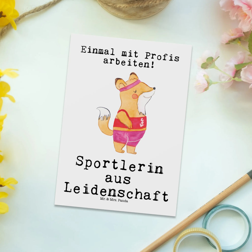 Postkarte Sportlerin aus Leidenschaft Postkarte, Karte, Geschenkkarte, Grußkarte, Einladung, Ansichtskarte, Geburtstagskarte, Einladungskarte, Dankeskarte, Ansichtskarten, Einladung Geburtstag, Einladungskarten Geburtstag, Beruf, Ausbildung, Jubiläum, Abschied, Rente, Kollege, Kollegin, Geschenk, Schenken, Arbeitskollege, Mitarbeiter, Firma, Danke, Dankeschön