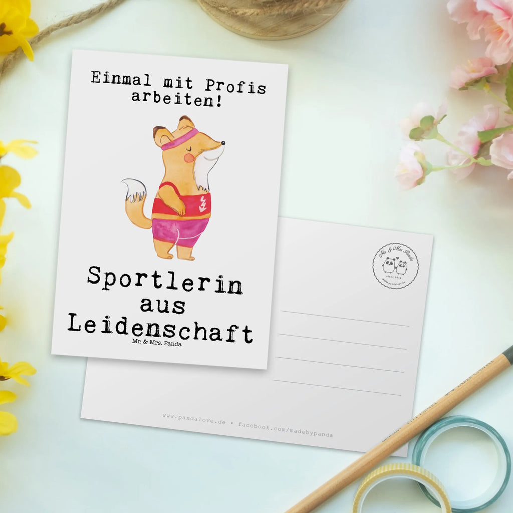 Postkarte Sportlerin aus Leidenschaft Postkarte, Karte, Geschenkkarte, Grußkarte, Einladung, Ansichtskarte, Geburtstagskarte, Einladungskarte, Dankeskarte, Ansichtskarten, Einladung Geburtstag, Einladungskarten Geburtstag, Beruf, Ausbildung, Jubiläum, Abschied, Rente, Kollege, Kollegin, Geschenk, Schenken, Arbeitskollege, Mitarbeiter, Firma, Danke, Dankeschön