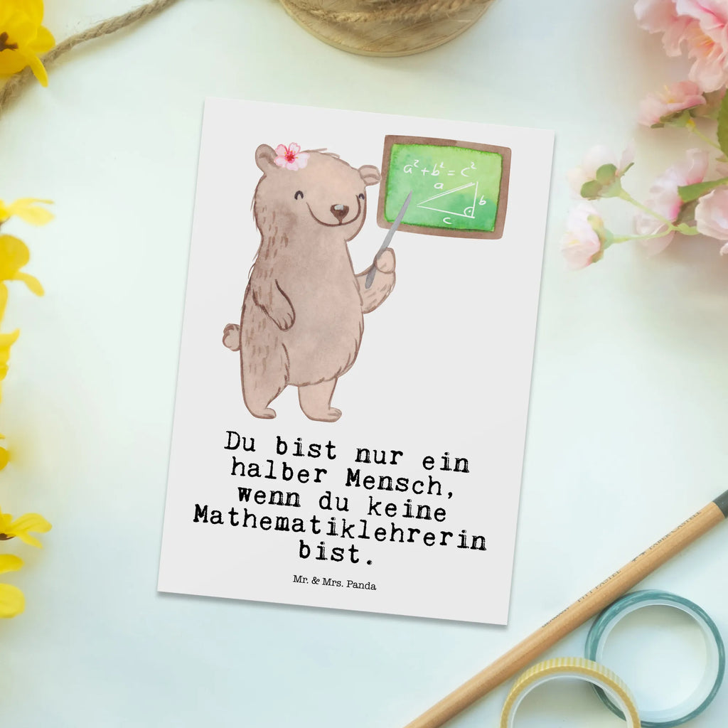 Postkarte Mathematiklehrerin mit Herz Postkarte, Karte, Geschenkkarte, Grußkarte, Einladung, Ansichtskarte, Geburtstagskarte, Einladungskarte, Dankeskarte, Ansichtskarten, Einladung Geburtstag, Einladungskarten Geburtstag, Beruf, Ausbildung, Jubiläum, Abschied, Rente, Kollege, Kollegin, Geschenk, Schenken, Arbeitskollege, Mitarbeiter, Firma, Danke, Dankeschön, Mathematiklehrerin, Lehramtstudent, Referendariat, Mathelehrerin, Matheunterricht, Mathe, Lehrer