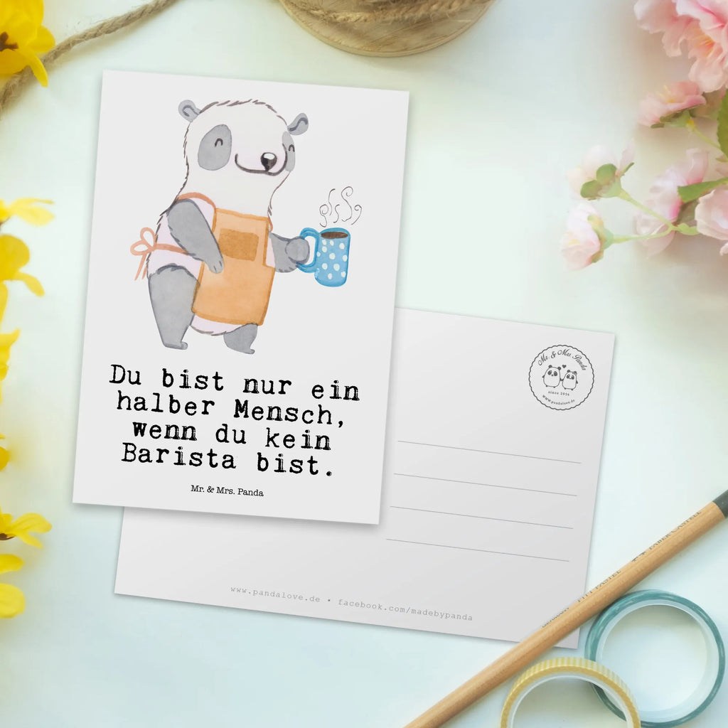 Postkarte Barista mit Herz Postkarte, Karte, Geschenkkarte, Grußkarte, Einladung, Ansichtskarte, Geburtstagskarte, Einladungskarte, Dankeskarte, Ansichtskarten, Einladung Geburtstag, Einladungskarten Geburtstag, Beruf, Ausbildung, Jubiläum, Abschied, Rente, Kollege, Kollegin, Geschenk, Schenken, Arbeitskollege, Mitarbeiter, Firma, Danke, Dankeschön, Barista, Eröffnung Cafe, Kaffee