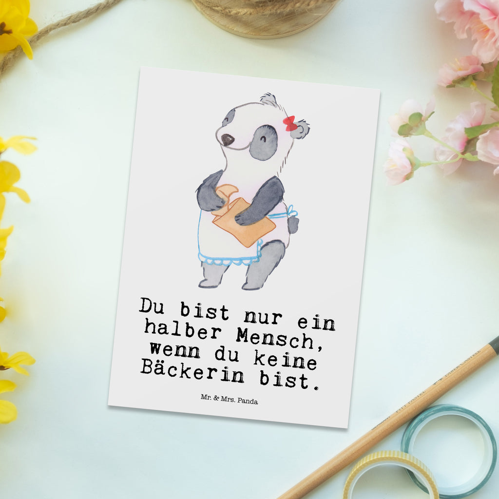 Postkarte Bäckerin mit Herz Postkarte, Karte, Geschenkkarte, Grußkarte, Einladung, Ansichtskarte, Geburtstagskarte, Einladungskarte, Dankeskarte, Ansichtskarten, Einladung Geburtstag, Einladungskarten Geburtstag, Beruf, Ausbildung, Jubiläum, Abschied, Rente, Kollege, Kollegin, Geschenk, Schenken, Arbeitskollege, Mitarbeiter, Firma, Danke, Dankeschön, Bäckerin, Konditorin, Brotbäckerin, Bäckerei, Backstube, Bäckerladen, Brotmanufaktur