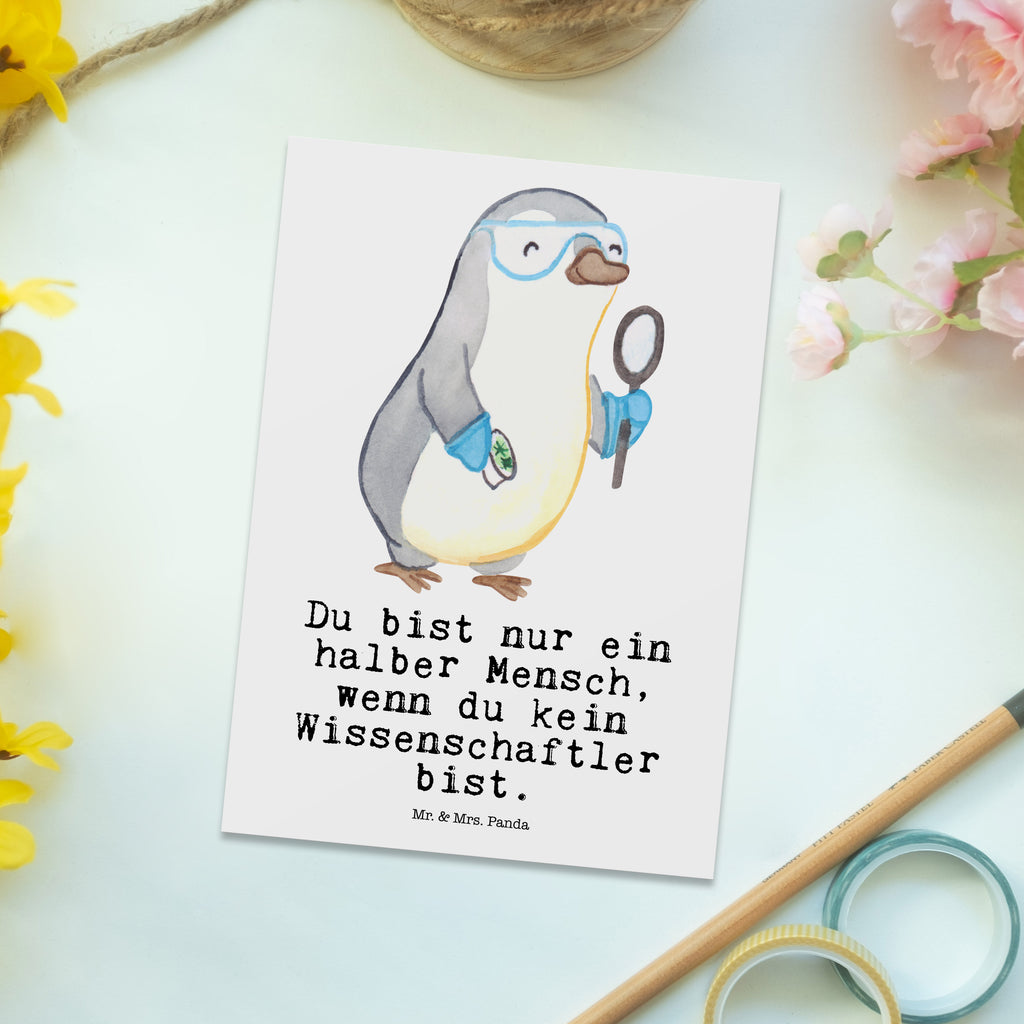 Postkarte Wissenschaftler mit Herz Postkarte, Karte, Geschenkkarte, Grußkarte, Einladung, Ansichtskarte, Geburtstagskarte, Einladungskarte, Dankeskarte, Ansichtskarten, Einladung Geburtstag, Einladungskarten Geburtstag, Beruf, Ausbildung, Jubiläum, Abschied, Rente, Kollege, Kollegin, Geschenk, Schenken, Arbeitskollege, Mitarbeiter, Firma, Danke, Dankeschön, Wissenschaftler, Forscher, Akademiker, Universität, Forschungseinrichtung