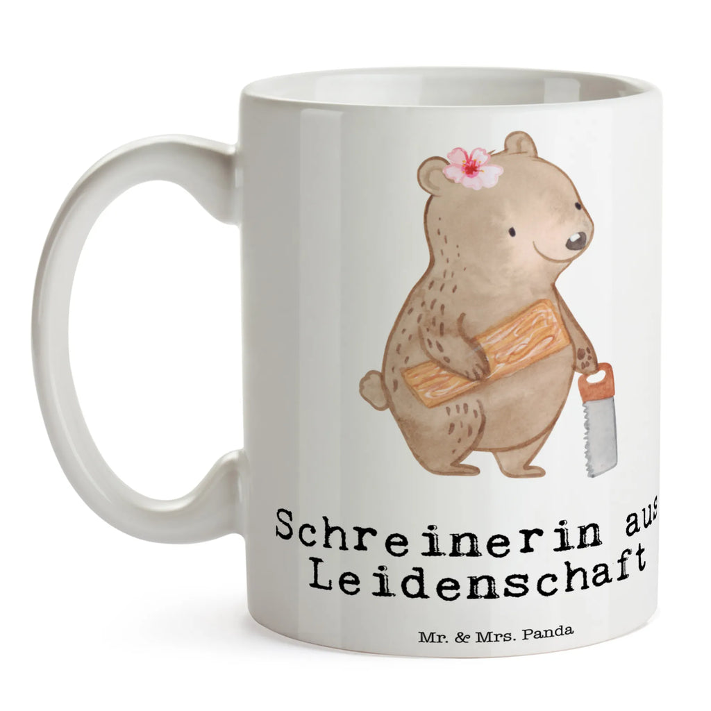 Tasse Schreinerin aus Leidenschaft Tasse, Kaffeetasse, Teetasse, Becher, Kaffeebecher, Teebecher, Keramiktasse, Porzellantasse, Büro Tasse, Geschenk Tasse, Tasse Sprüche, Tasse Motive, Kaffeetassen, Tasse bedrucken, Designer Tasse, Cappuccino Tassen, Schöne Teetassen, Beruf, Ausbildung, Jubiläum, Abschied, Rente, Kollege, Kollegin, Geschenk, Schenken, Arbeitskollege, Mitarbeiter, Firma, Danke, Dankeschön