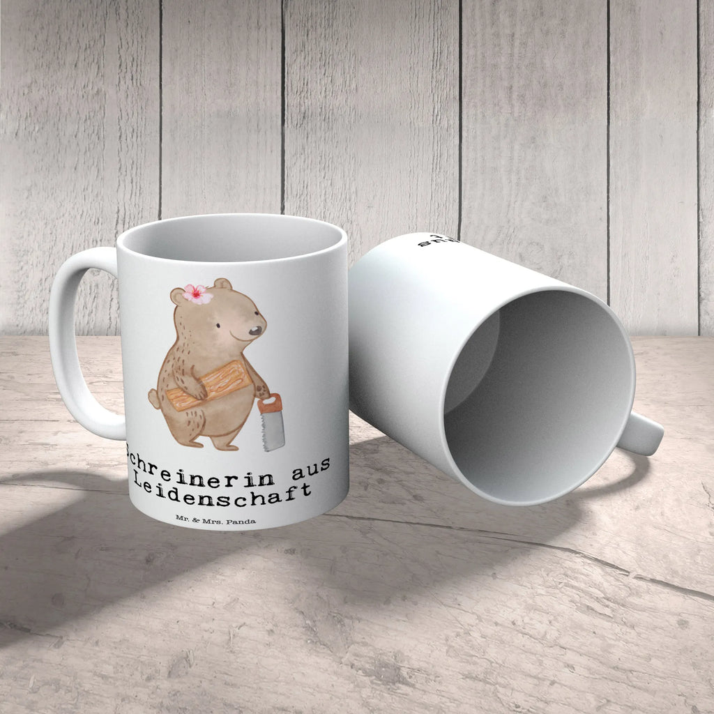 Tasse Schreinerin aus Leidenschaft Tasse, Kaffeetasse, Teetasse, Becher, Kaffeebecher, Teebecher, Keramiktasse, Porzellantasse, Büro Tasse, Geschenk Tasse, Tasse Sprüche, Tasse Motive, Kaffeetassen, Tasse bedrucken, Designer Tasse, Cappuccino Tassen, Schöne Teetassen, Beruf, Ausbildung, Jubiläum, Abschied, Rente, Kollege, Kollegin, Geschenk, Schenken, Arbeitskollege, Mitarbeiter, Firma, Danke, Dankeschön