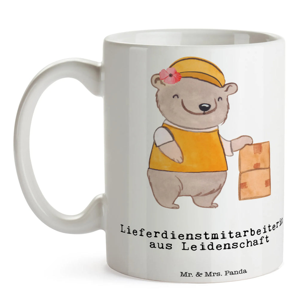 Tasse Lieferdienstmitarbeiterin aus Leidenschaft Tasse, Kaffeetasse, Teetasse, Becher, Kaffeebecher, Teebecher, Keramiktasse, Porzellantasse, Büro Tasse, Geschenk Tasse, Tasse Sprüche, Tasse Motive, Kaffeetassen, Tasse bedrucken, Designer Tasse, Cappuccino Tassen, Schöne Teetassen, Beruf, Ausbildung, Jubiläum, Abschied, Rente, Kollege, Kollegin, Geschenk, Schenken, Arbeitskollege, Mitarbeiter, Firma, Danke, Dankeschön, Lieferdienstmitarbeiterin, Pizzabäckerin, Pizzabotin, Pizzabringdienst, Lieferbringdienst