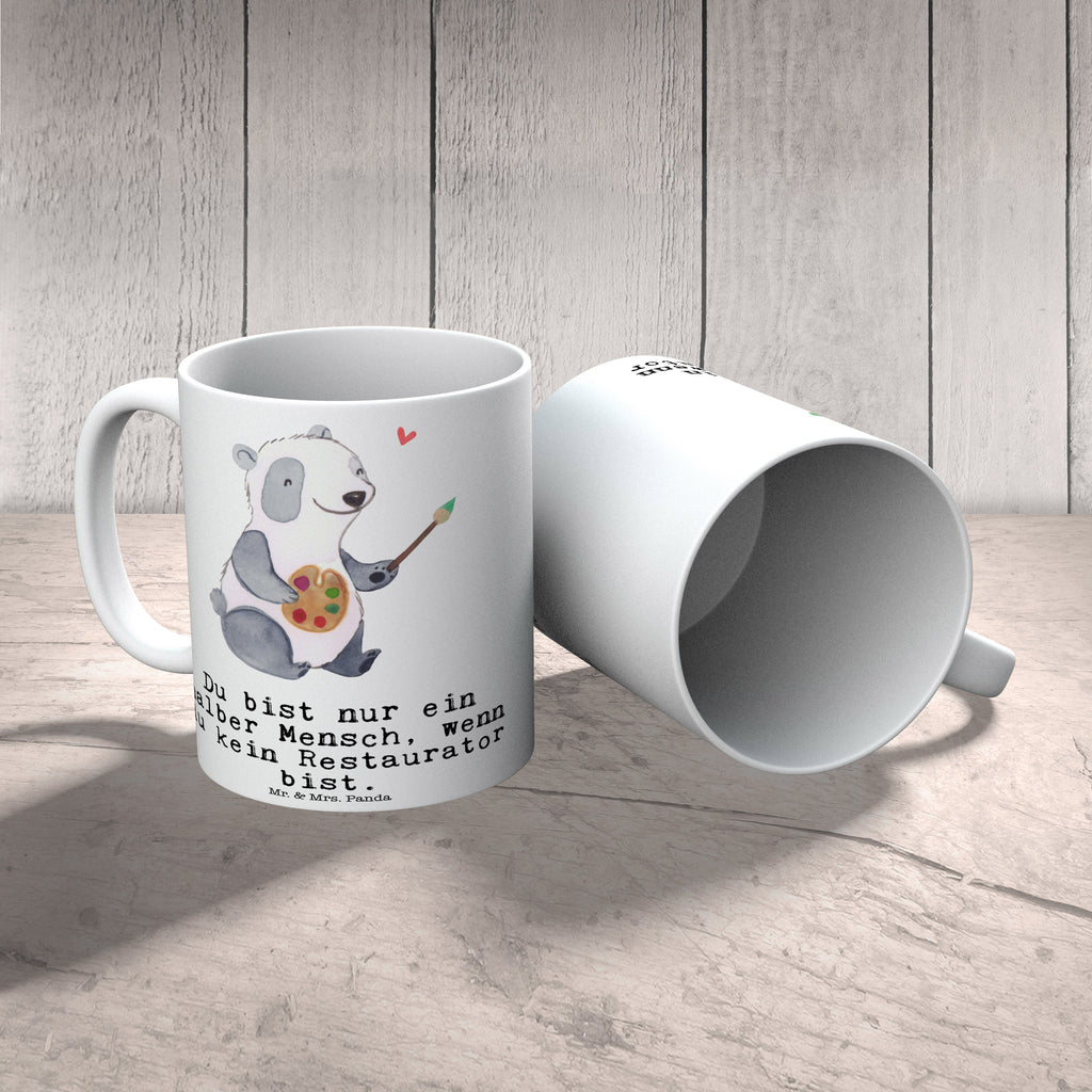 Tasse Restaurator mit Herz Tasse, Kaffeetasse, Teetasse, Becher, Kaffeebecher, Teebecher, Keramiktasse, Porzellantasse, Büro Tasse, Geschenk Tasse, Tasse Sprüche, Tasse Motive, Kaffeetassen, Tasse bedrucken, Designer Tasse, Cappuccino Tassen, Schöne Teetassen, Beruf, Ausbildung, Jubiläum, Abschied, Rente, Kollege, Kollegin, Geschenk, Schenken, Arbeitskollege, Mitarbeiter, Firma, Danke, Dankeschön