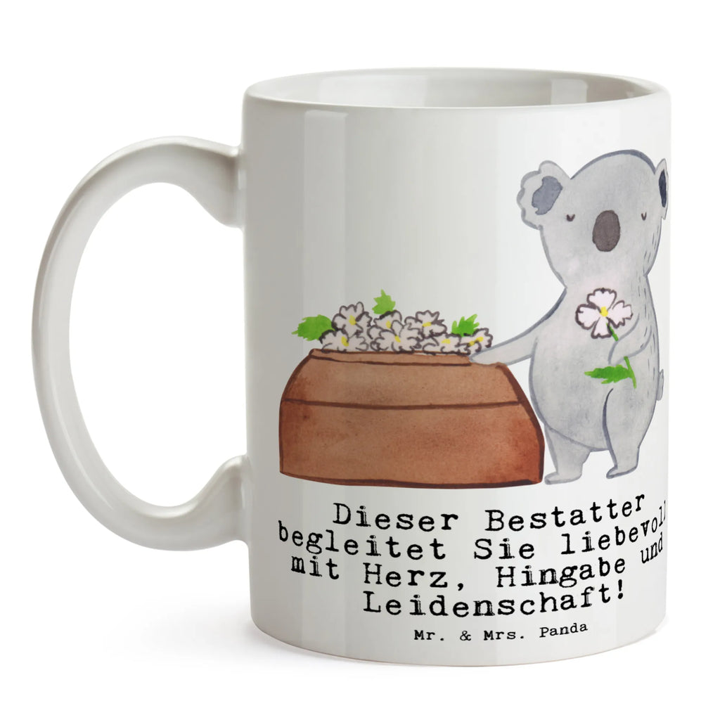 Tasse Bestatter mit Herz Tasse, Kaffeetasse, Teetasse, Becher, Kaffeebecher, Teebecher, Keramiktasse, Porzellantasse, Büro Tasse, Geschenk Tasse, Tasse Sprüche, Tasse Motive, Kaffeetassen, Tasse bedrucken, Designer Tasse, Cappuccino Tassen, Schöne Teetassen, Beruf, Ausbildung, Jubiläum, Abschied, Rente, Kollege, Kollegin, Geschenk, Schenken, Arbeitskollege, Mitarbeiter, Firma, Danke, Dankeschön