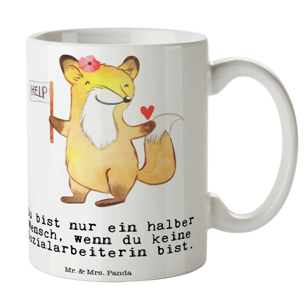 Tasse Sozialarbeiterin mit Herz Tasse, Kaffeetasse, Teetasse, Becher, Kaffeebecher, Teebecher, Keramiktasse, Porzellantasse, Büro Tasse, Geschenk Tasse, Tasse Sprüche, Tasse Motive, Kaffeetassen, Tasse bedrucken, Designer Tasse, Cappuccino Tassen, Schöne Teetassen, Beruf, Ausbildung, Jubiläum, Abschied, Rente, Kollege, Kollegin, Geschenk, Schenken, Arbeitskollege, Mitarbeiter, Firma, Danke, Dankeschön