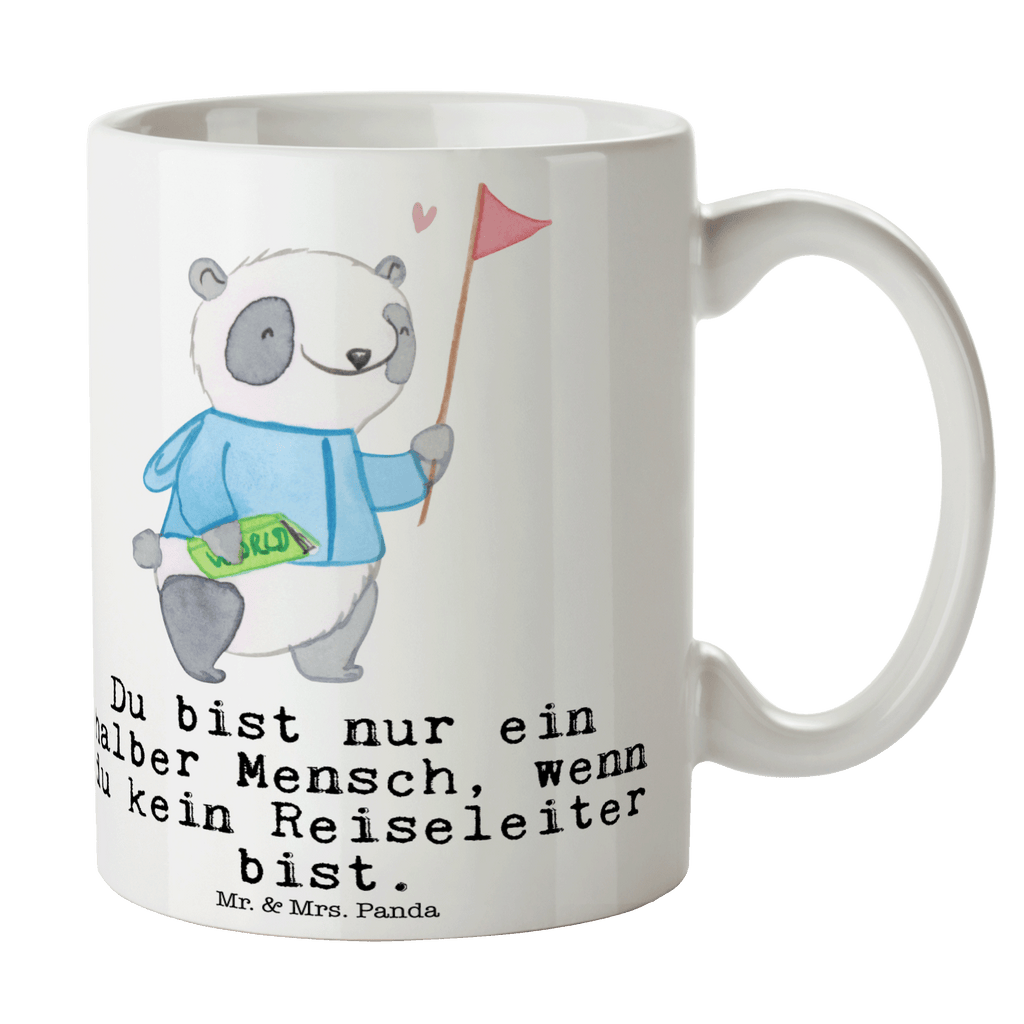 Tasse Reiseleiter mit Herz Tasse, Kaffeetasse, Teetasse, Becher, Kaffeebecher, Teebecher, Keramiktasse, Porzellantasse, Büro Tasse, Geschenk Tasse, Tasse Sprüche, Tasse Motive, Kaffeetassen, Tasse bedrucken, Designer Tasse, Cappuccino Tassen, Schöne Teetassen, Beruf, Ausbildung, Jubiläum, Abschied, Rente, Kollege, Kollegin, Geschenk, Schenken, Arbeitskollege, Mitarbeiter, Firma, Danke, Dankeschön