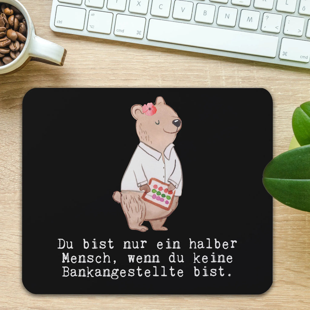 Mauspad Bankangestellte mit Herz Mousepad, Computer zubehör, Büroausstattung, PC Zubehör, Arbeitszimmer, Mauspad, Einzigartiges Mauspad, Designer Mauspad, Mausunterlage, Mauspad Büro, Beruf, Ausbildung, Jubiläum, Abschied, Rente, Kollege, Kollegin, Geschenk, Schenken, Arbeitskollege, Mitarbeiter, Firma, Danke, Dankeschön, Bankangestellte, Bankfachfrau, Bänkerin, Bankberaterin