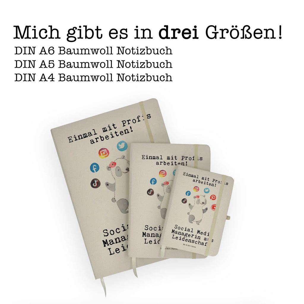 Baumwoll Notizbuch Social Media Managerin Leidenschaft Notizen, Eintragebuch, Tagebuch, Notizblock, Adressbuch, Journal, Kladde, Skizzenbuch, Notizheft, Schreibbuch, Schreibheft, Beruf, Ausbildung, Jubiläum, Abschied, Rente, Kollege, Kollegin, Geschenk, Schenken, Arbeitskollege, Mitarbeiter, Firma, Danke, Dankeschön