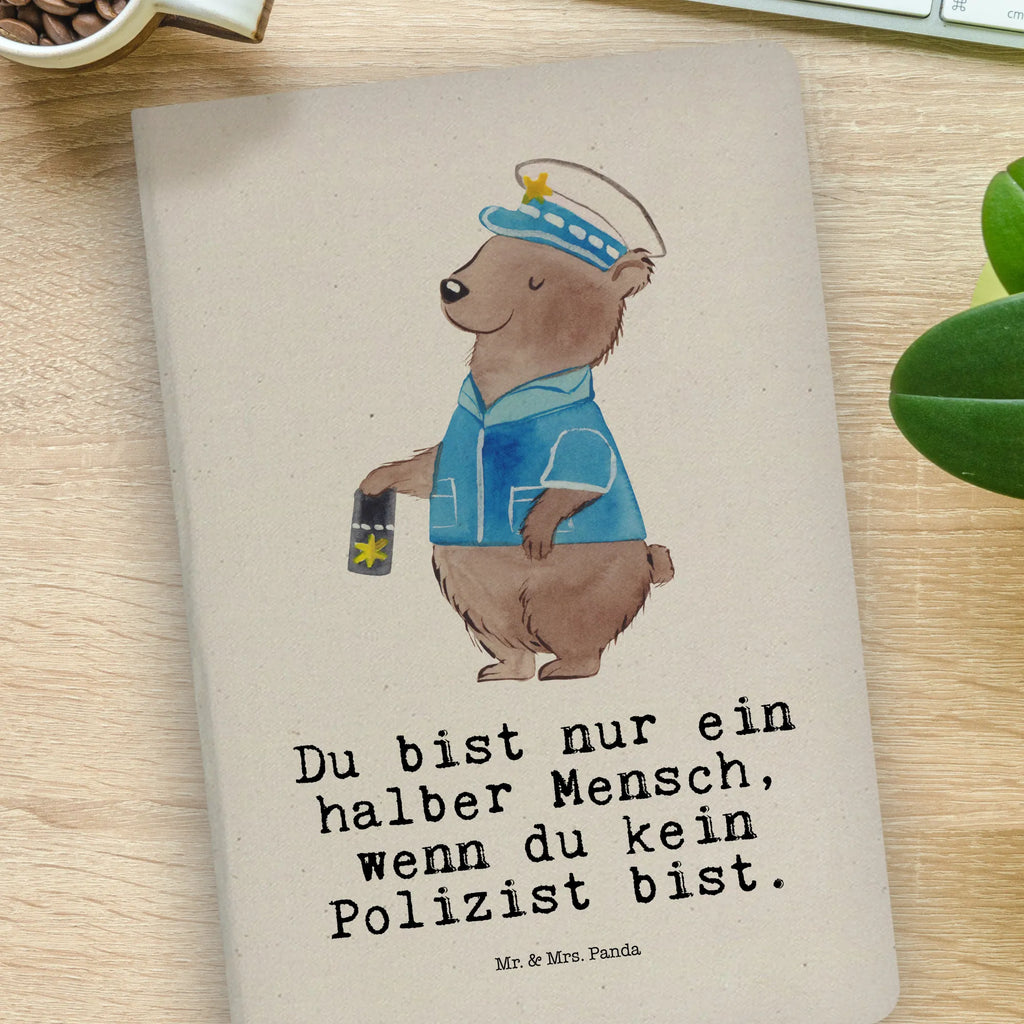 Baumwoll Notizbuch Polizist mit Herz Notizen, Eintragebuch, Tagebuch, Notizblock, Adressbuch, Journal, Kladde, Skizzenbuch, Notizheft, Schreibbuch, Schreibheft, Beruf, Ausbildung, Jubiläum, Abschied, Rente, Kollege, Kollegin, Geschenk, Schenken, Arbeitskollege, Mitarbeiter, Firma, Danke, Dankeschön, Polizist, Polizeibeamter, Wachmann, Cop, Polizei, Studium